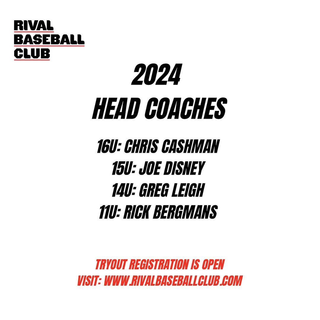 Meet the 2024 RIVAL Coaching Staff

16u Head Coach: Chris Cashman

Chris is going into his 3rd season of coaching with Rival. He played high school baseball at Lake Stevens. He is a great coach that knows how to get the most out of his players. Chris