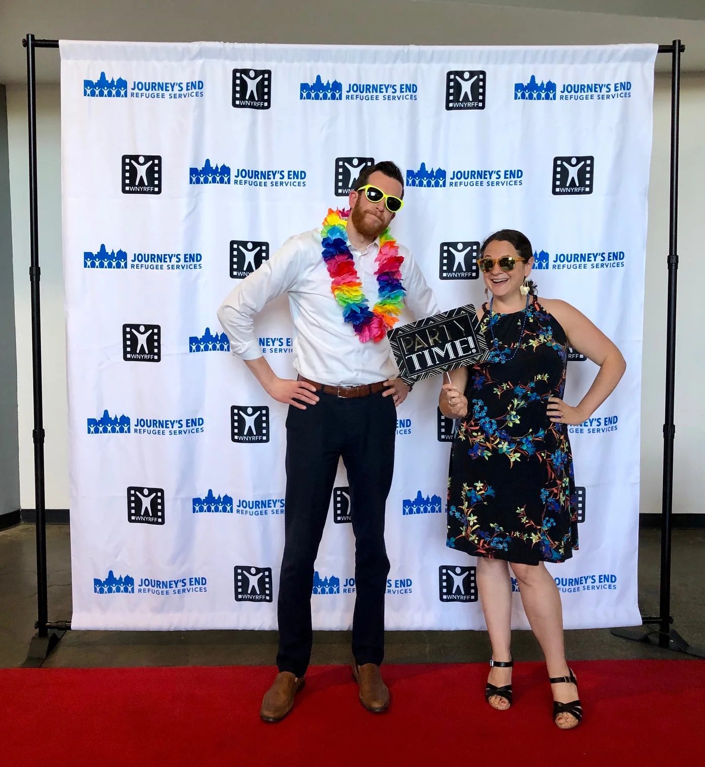 More fun on the red carpet with JERS Board member Pat McNally and JERS Executive Director Karen Andolina Scott!