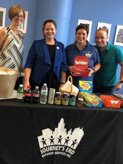 Our team selling yummy concessions before each screening: Beer, wine, pop, candy and popcorn!