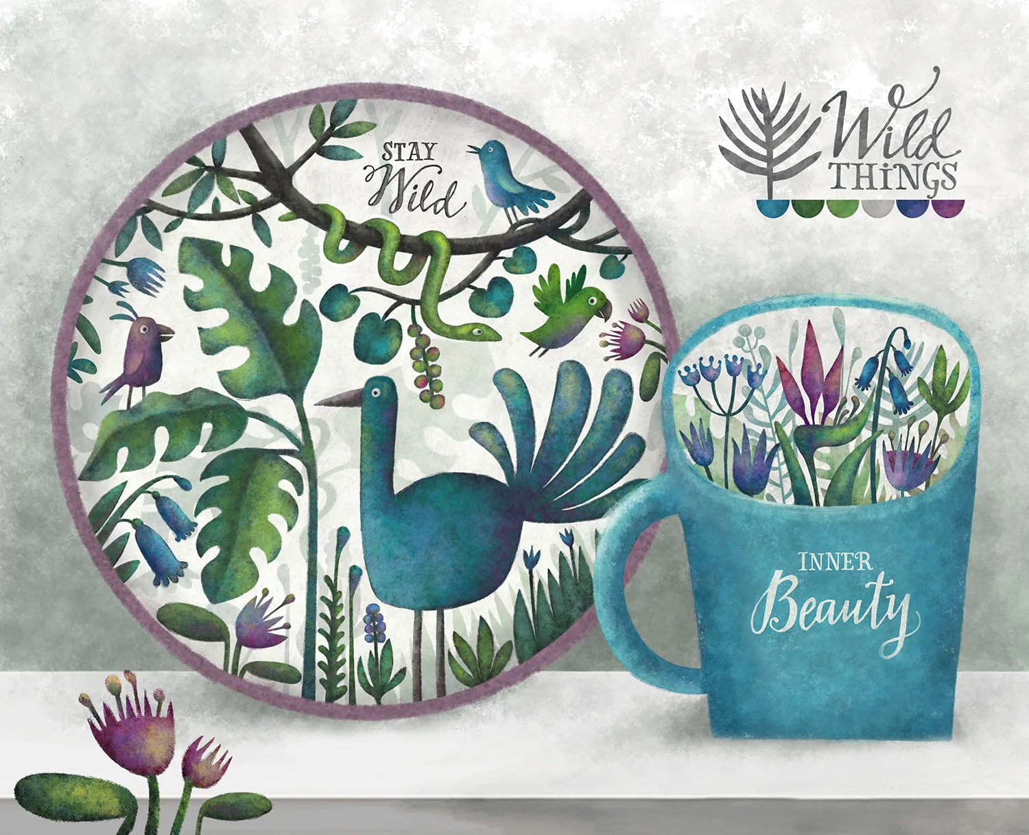 Wild Things - Plate/cup
