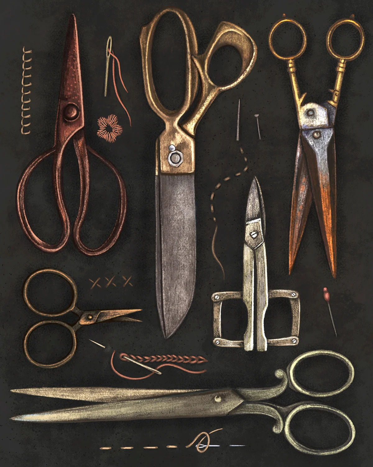 Steampunk Scissors