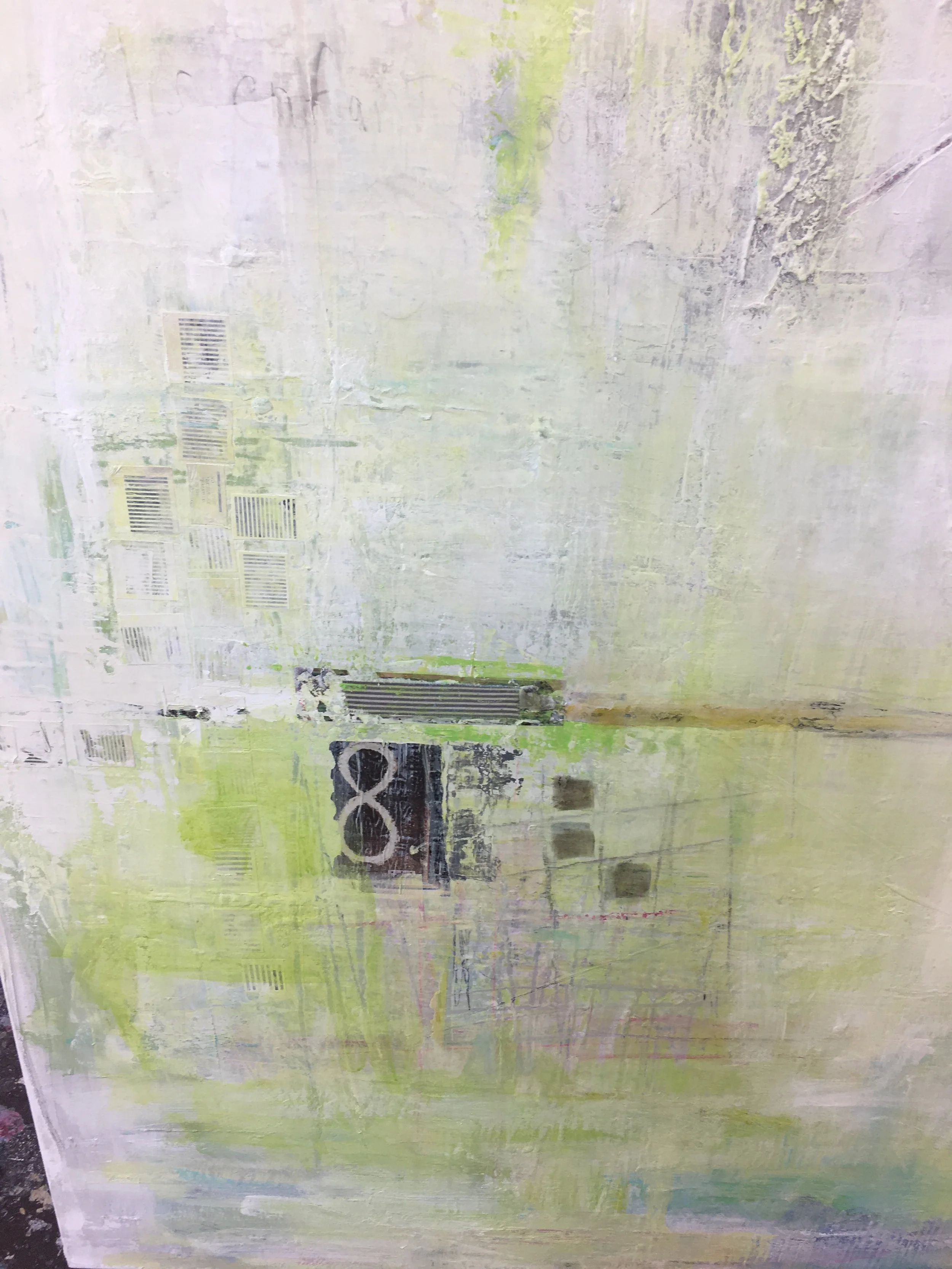  detail of  Huit  48”x60”, on consignment with  Huit  