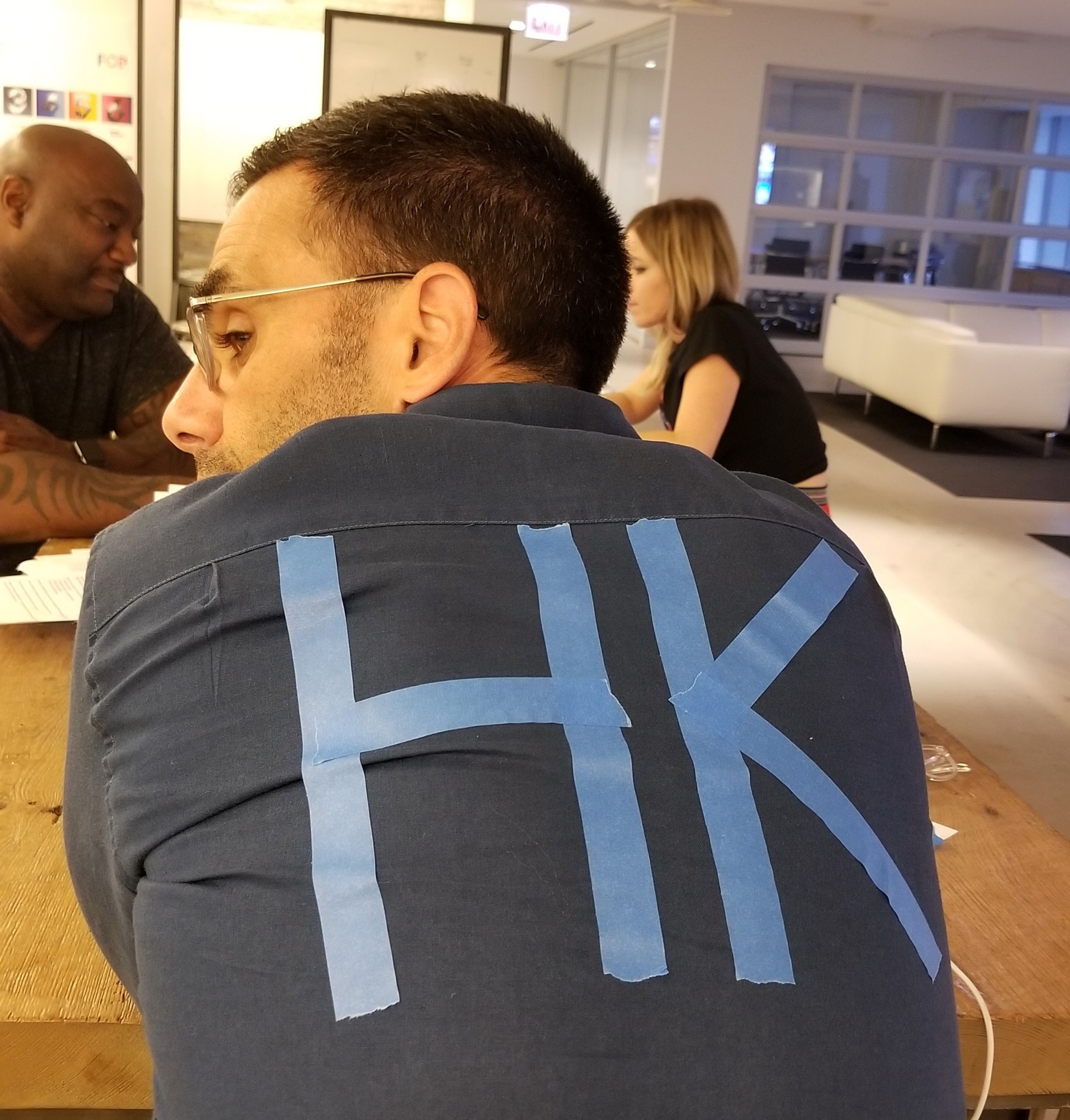 We’ve labeled H.K. so we can find him in an emergency