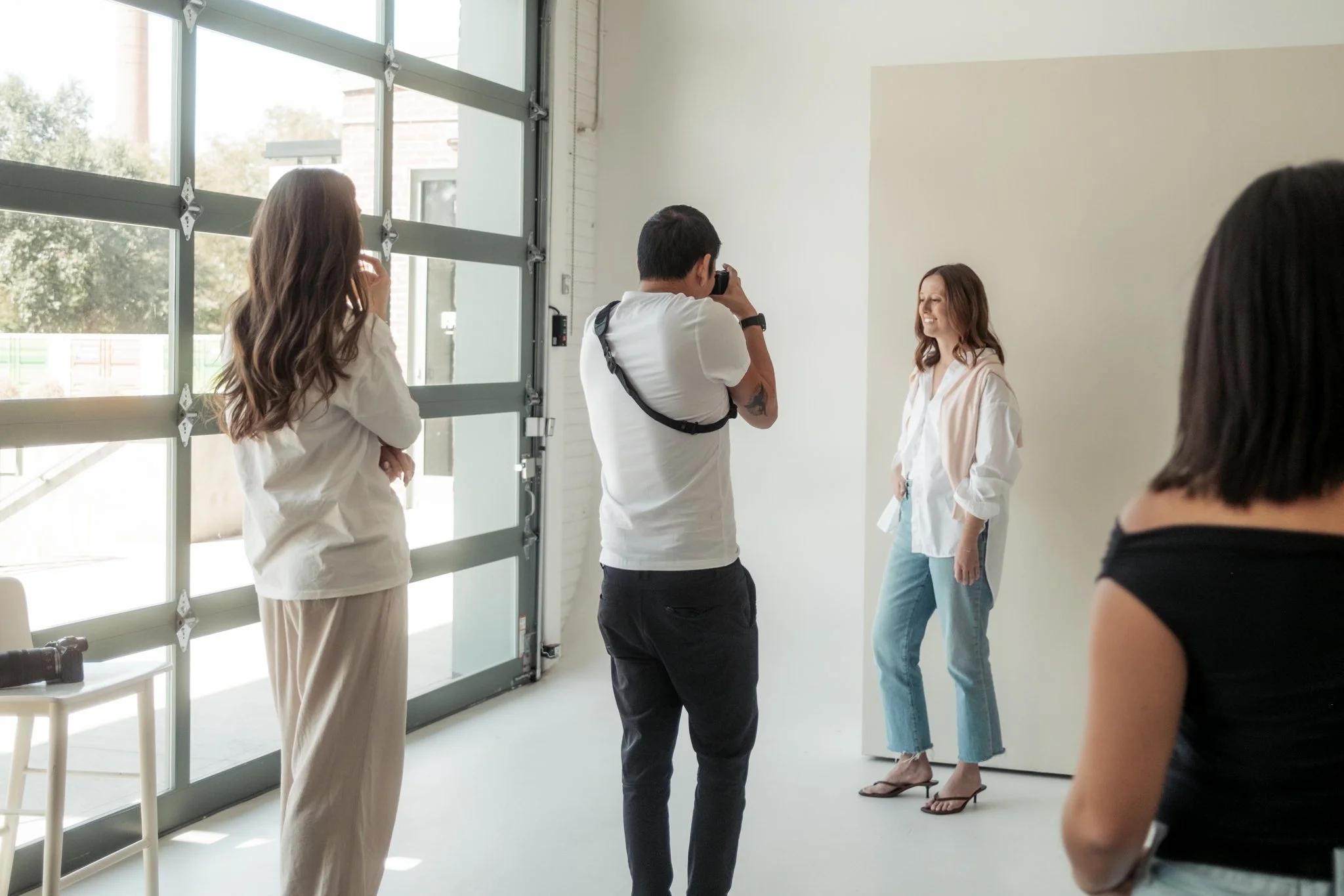 Behind the scenes of a commercial photoshoot in Denver, Colorado.