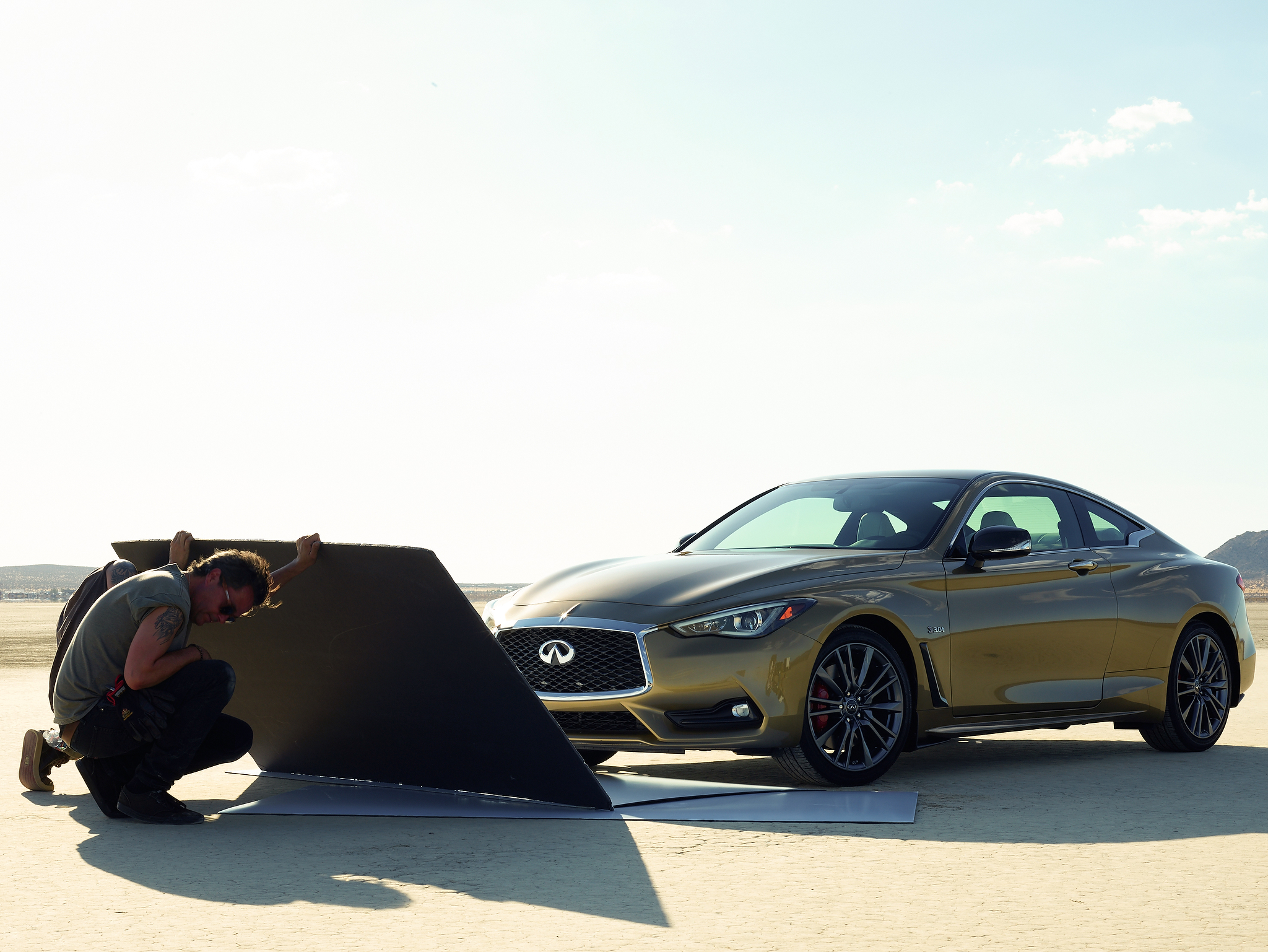  Interior image of Infiniti Q60 car for Neiman Marcus Christmas book promotion  