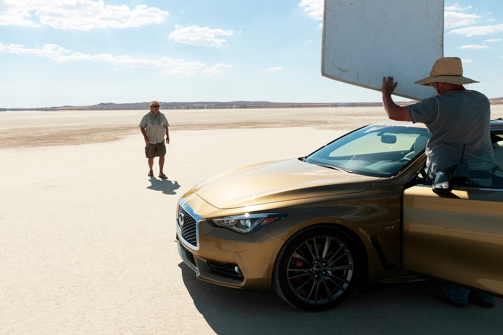  Interior image of Infiniti Q60 car for Neiman Marcus Christmas book promotion  