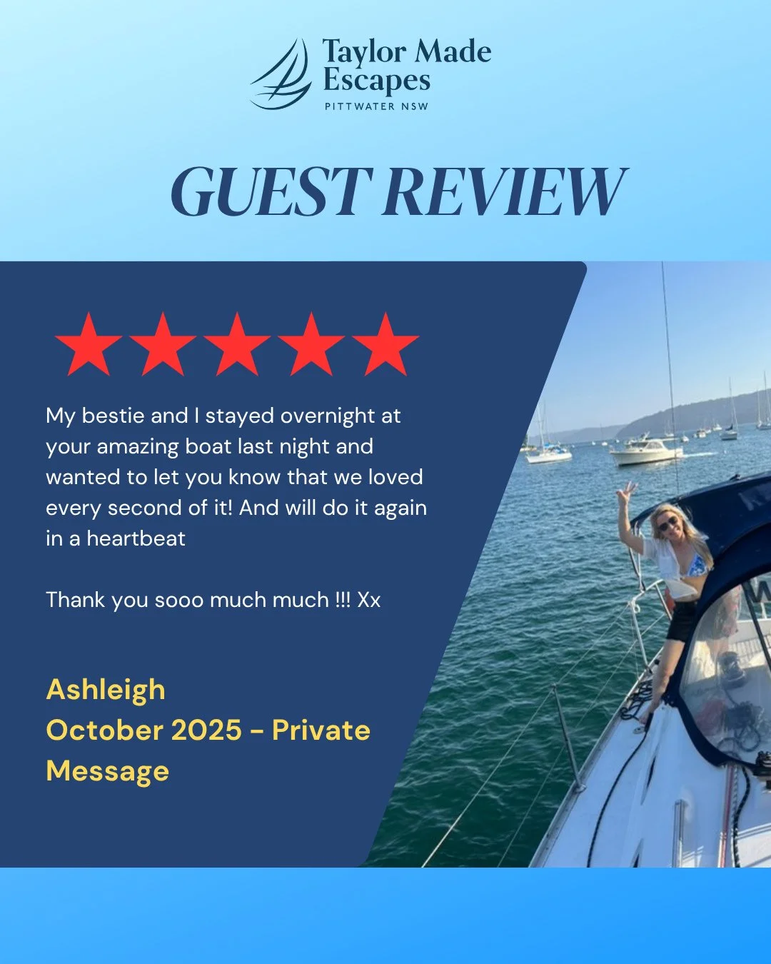 Thanks for the message, Ashleigh! An overnight stay is a great pportunity to spend some time with your bestie.