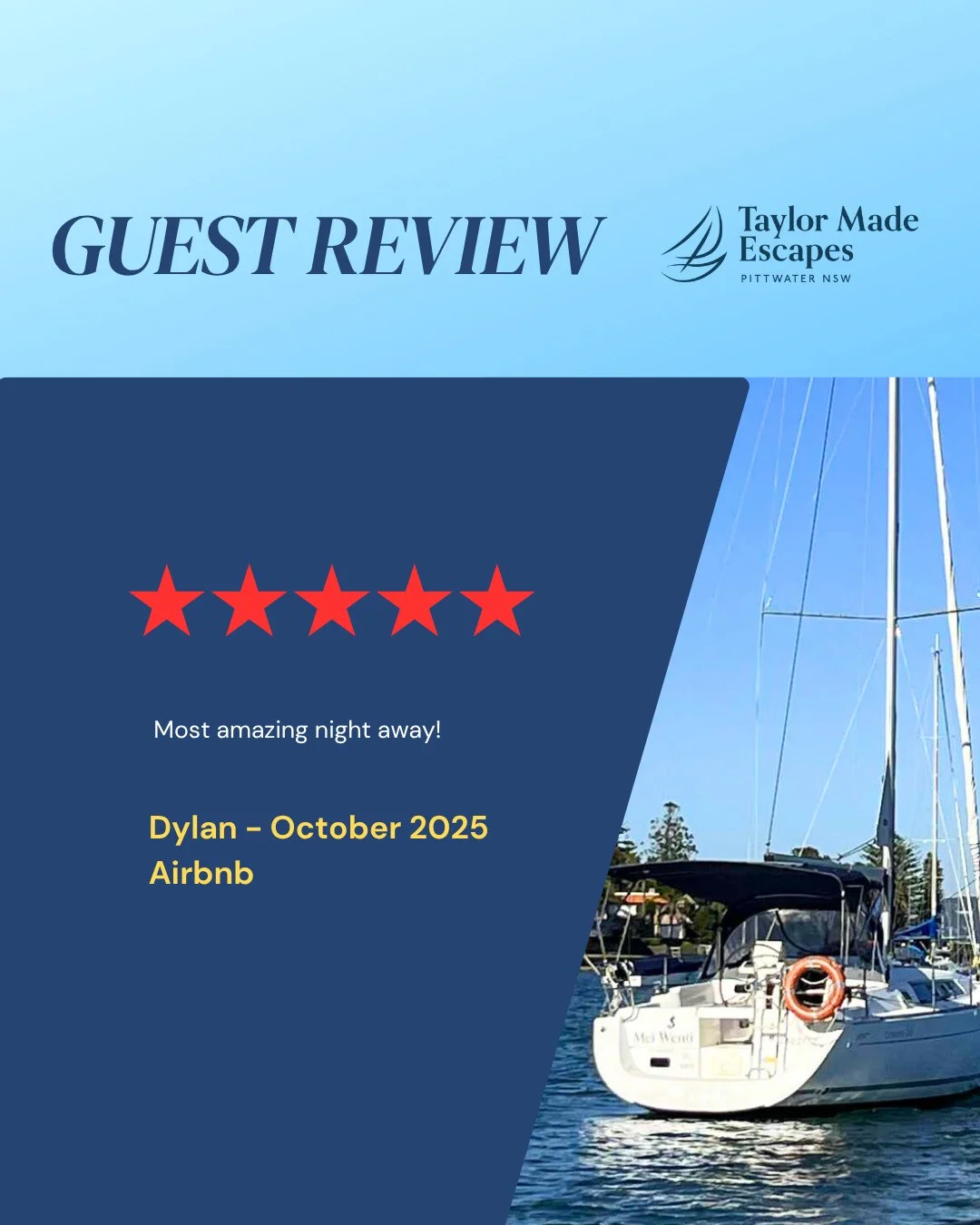 Thans Dylan. We are so pleased when our guests have a great night on our yacht!