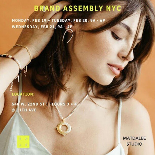 Brand Assembly NYC begins tomorrow!!
Come in from the cold to a hot new collection from Sierra Winter Jewelry 🔥

#brandassembly #jewelry #brandassemblyshow