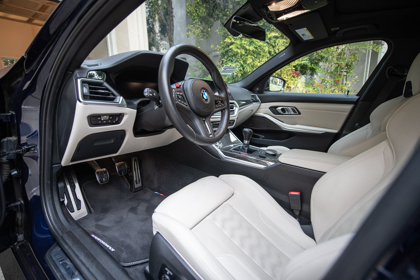 interior detailing of bmw 340i