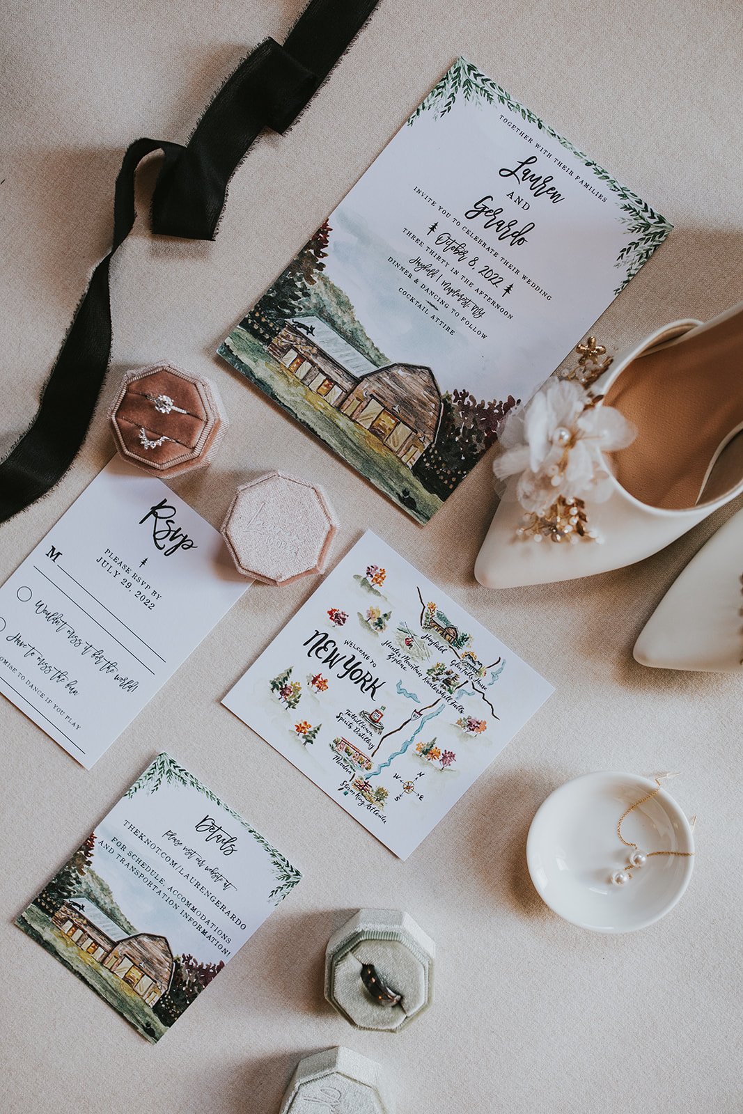 L &amp; G - Terracotta Fall Catskills Wedding