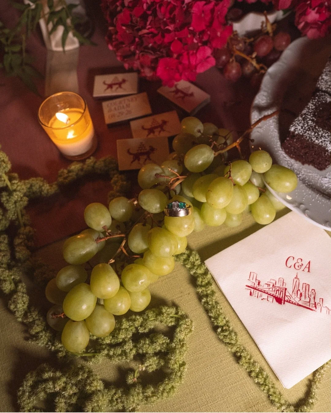 I can't wait to share everything from this wedding!!! Such a cool design, and a cool couple to match it.⁠
⁠
Planning &amp; Design: @smallshindigs⁠
Photography: @galleryguthrie⁠
Content Creation: @kennafortherecord⁠
Venue: @hotelchelsea⁠
Flowers: @fer
