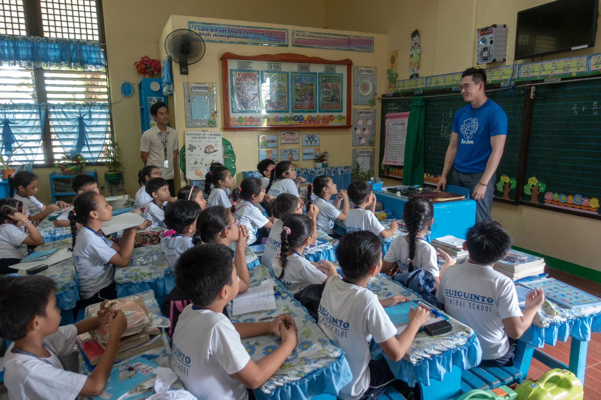 Volunteers will teach not only children, but also help train parents with skills to make a living