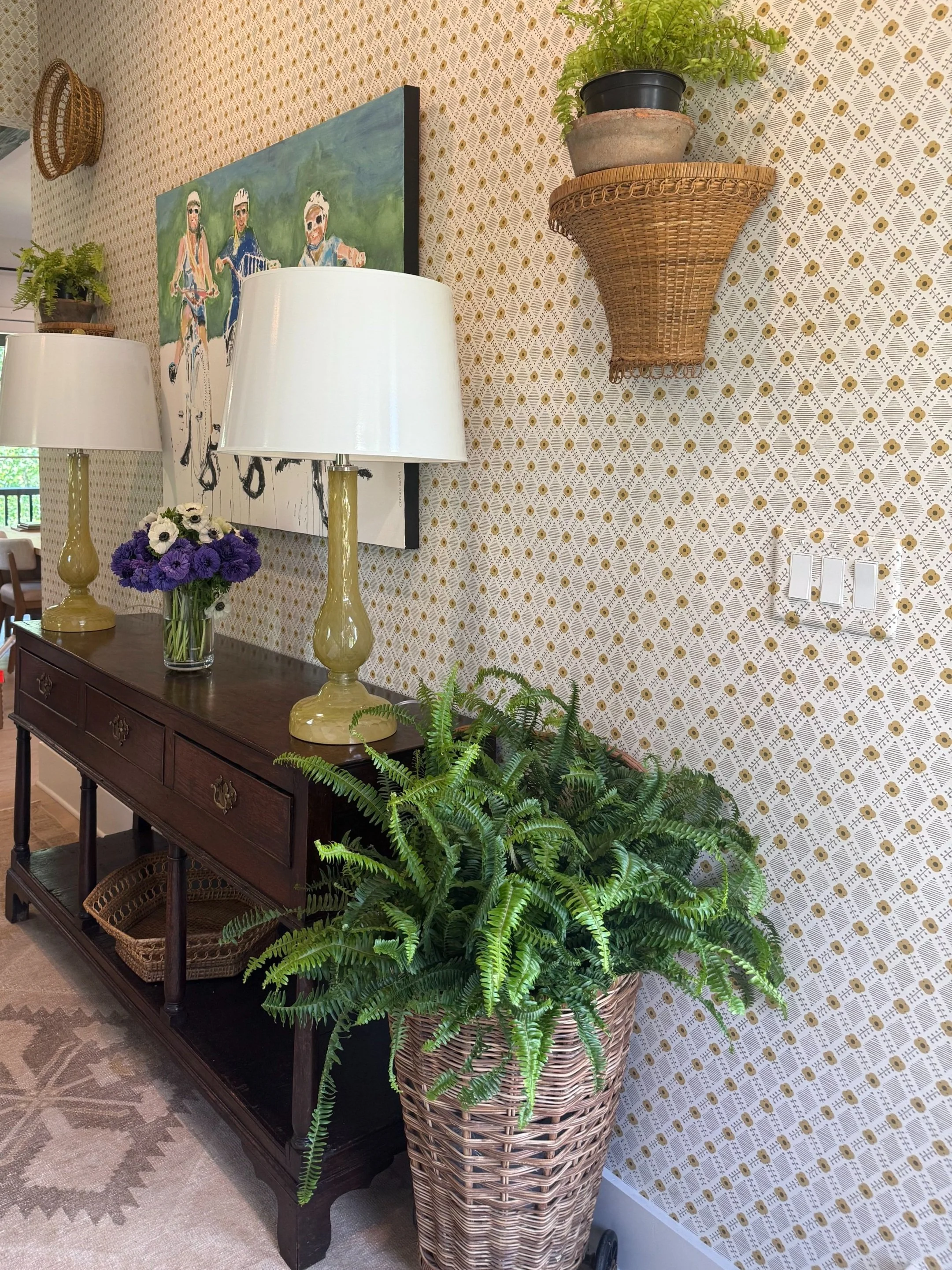 Vintage French Market Basket