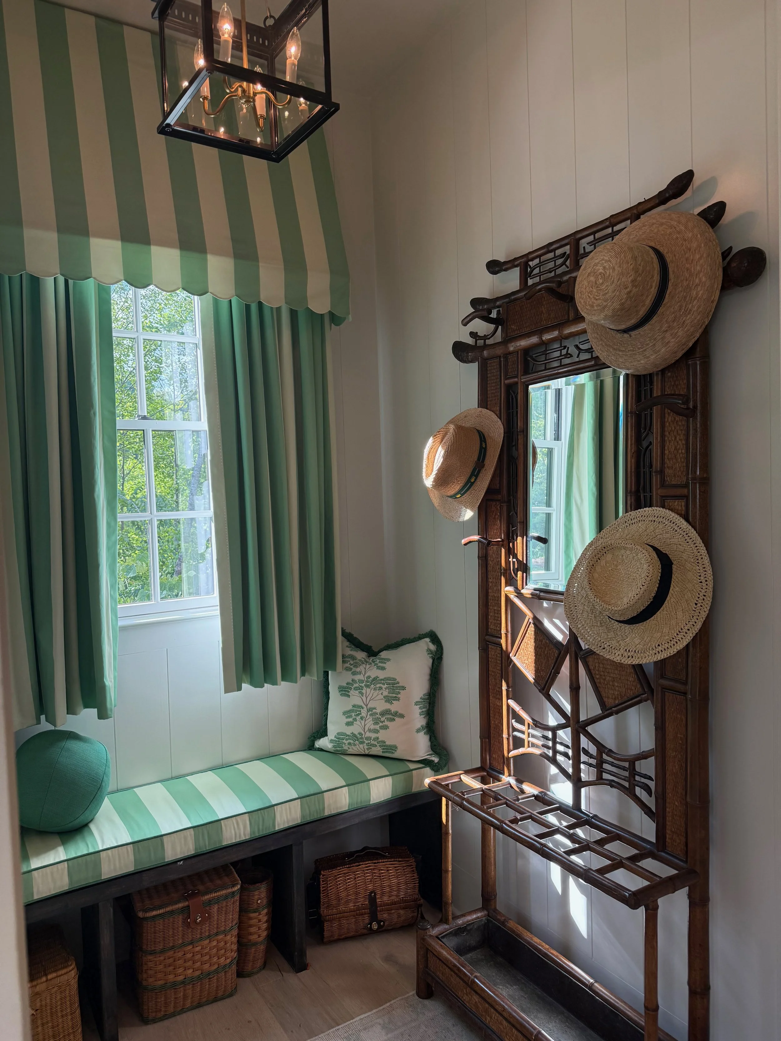 Antique Bamboo Hall Tree