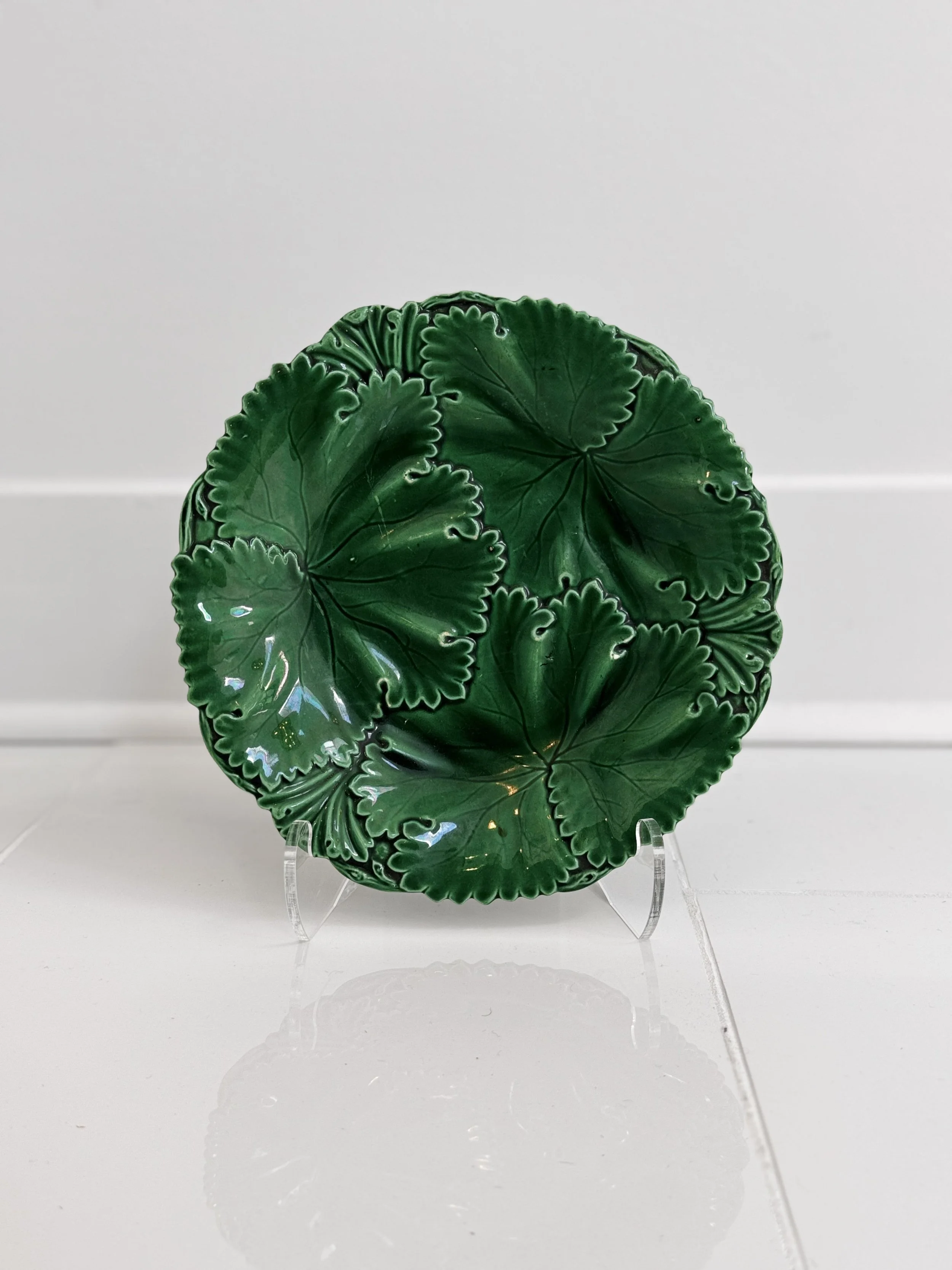 Green Majolica Plate