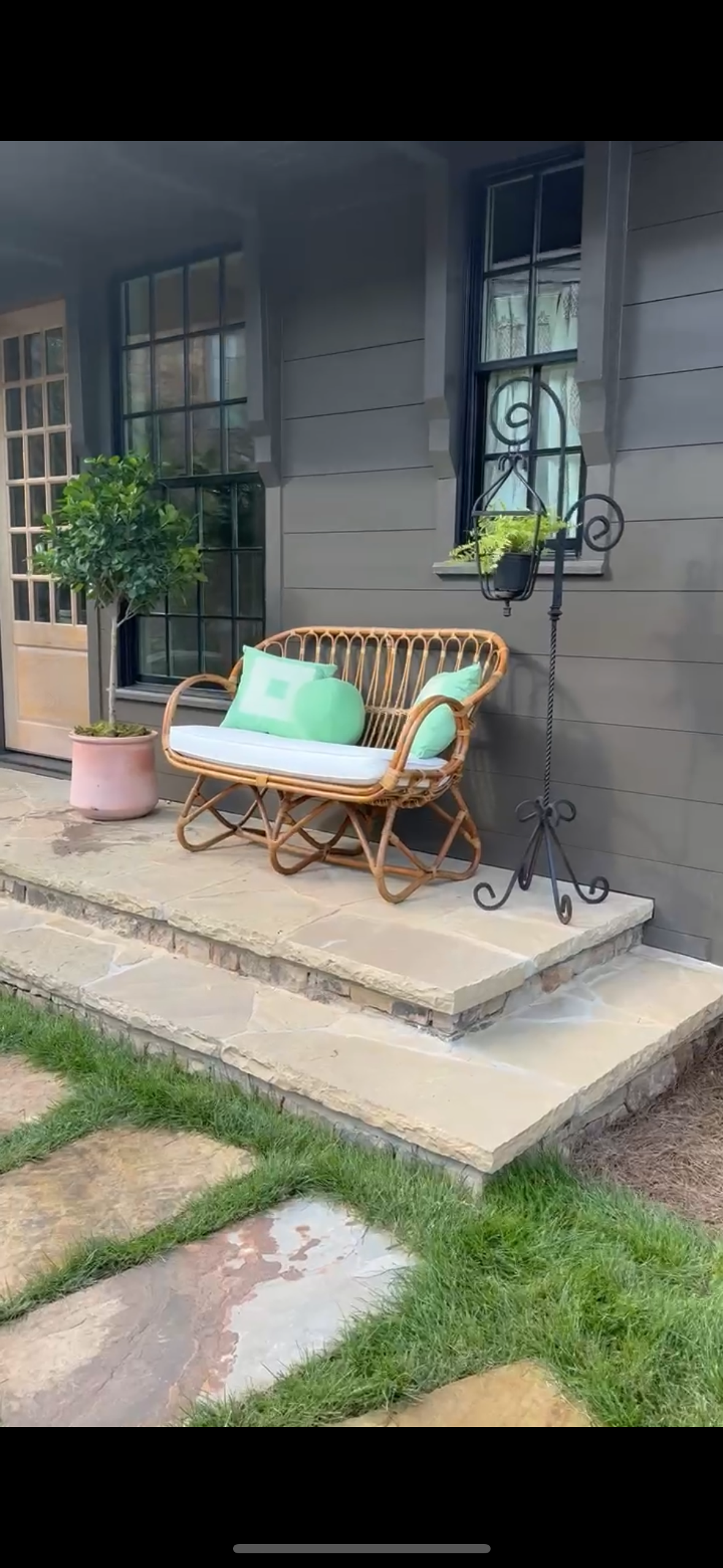 French Iron 2-Piece Lantern