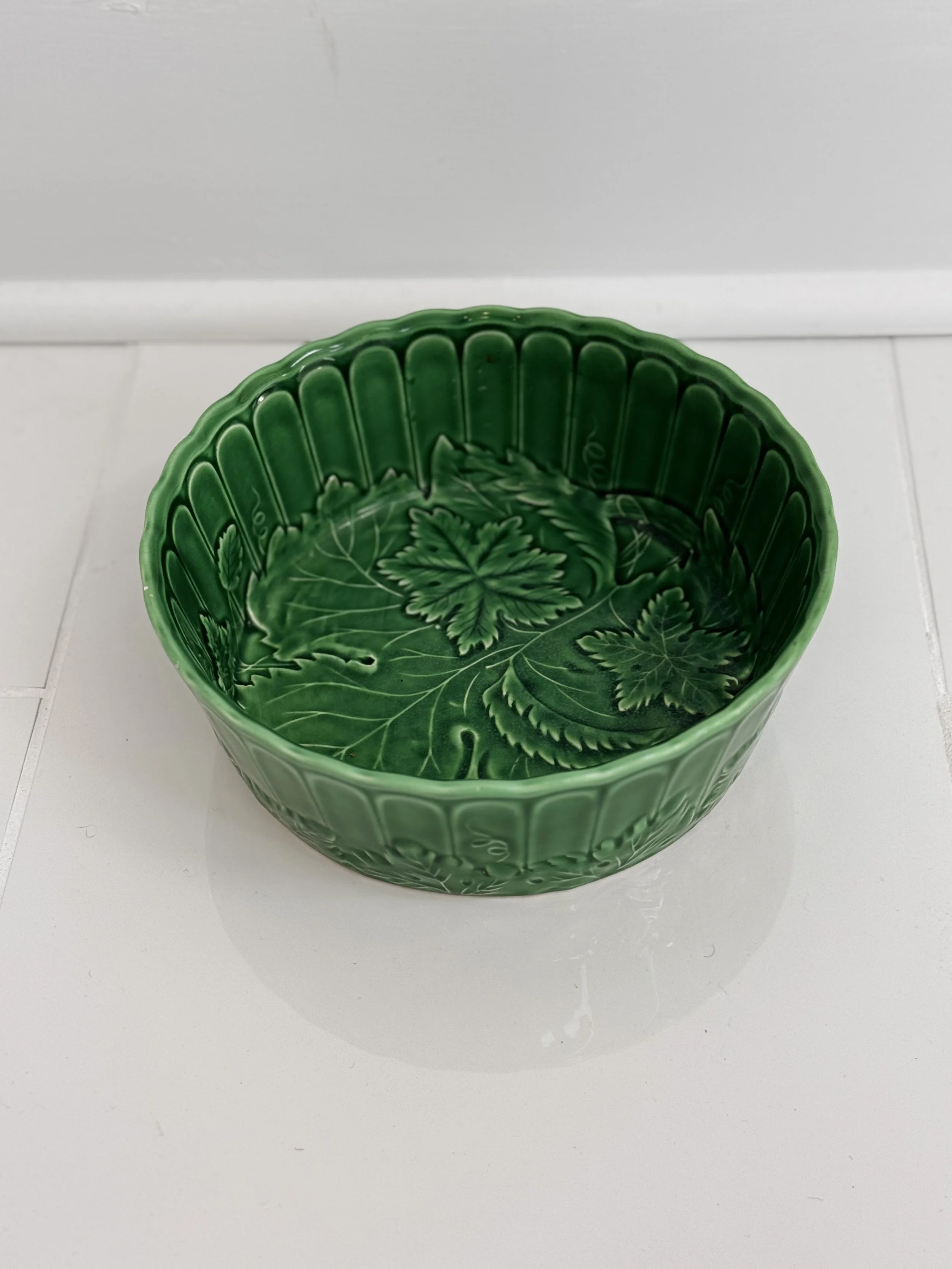 Green Majolica Bowl