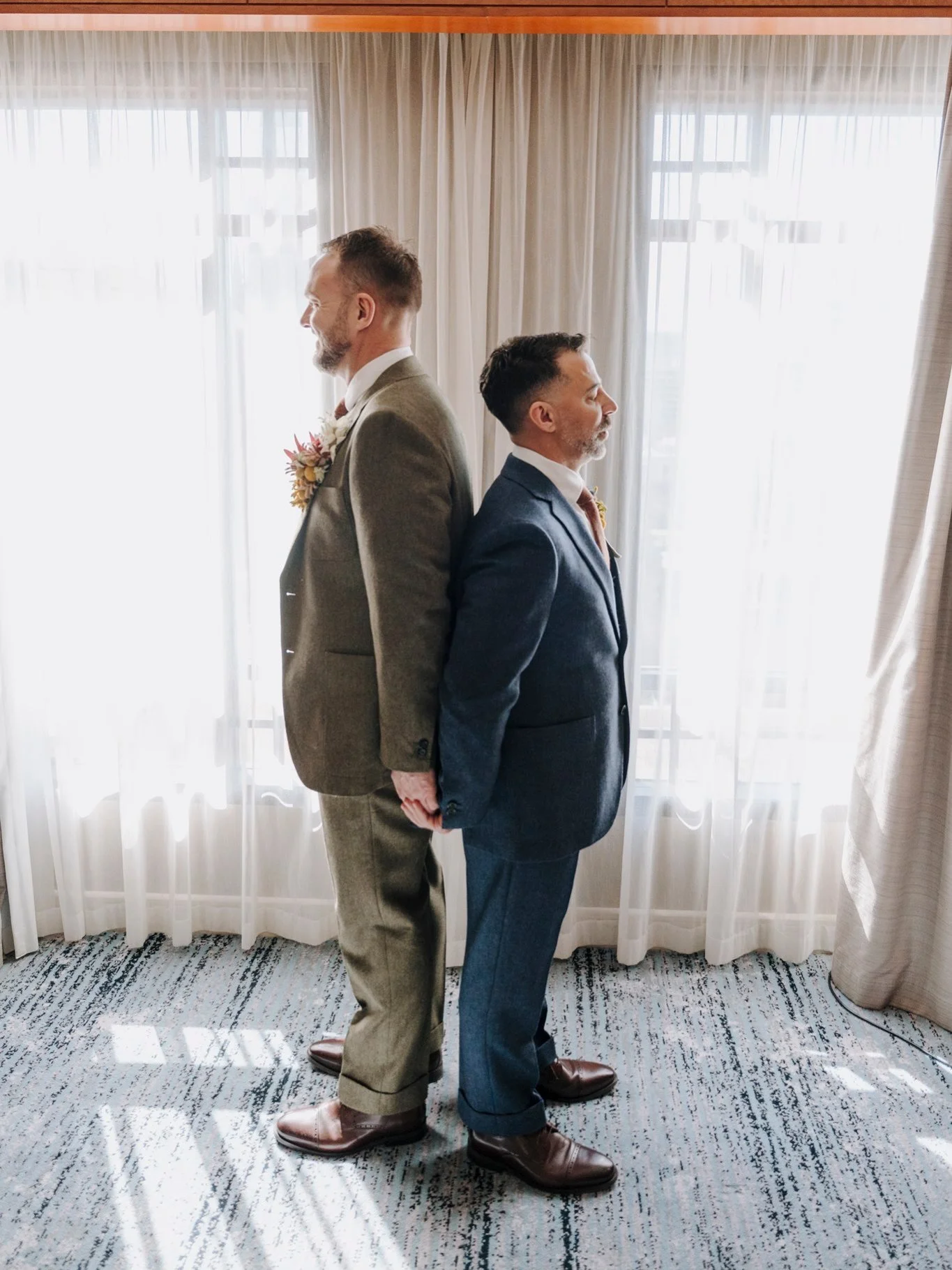 There&rsquo;s nothing like a first look. Dean and Barry&rsquo;s wedding ❤️