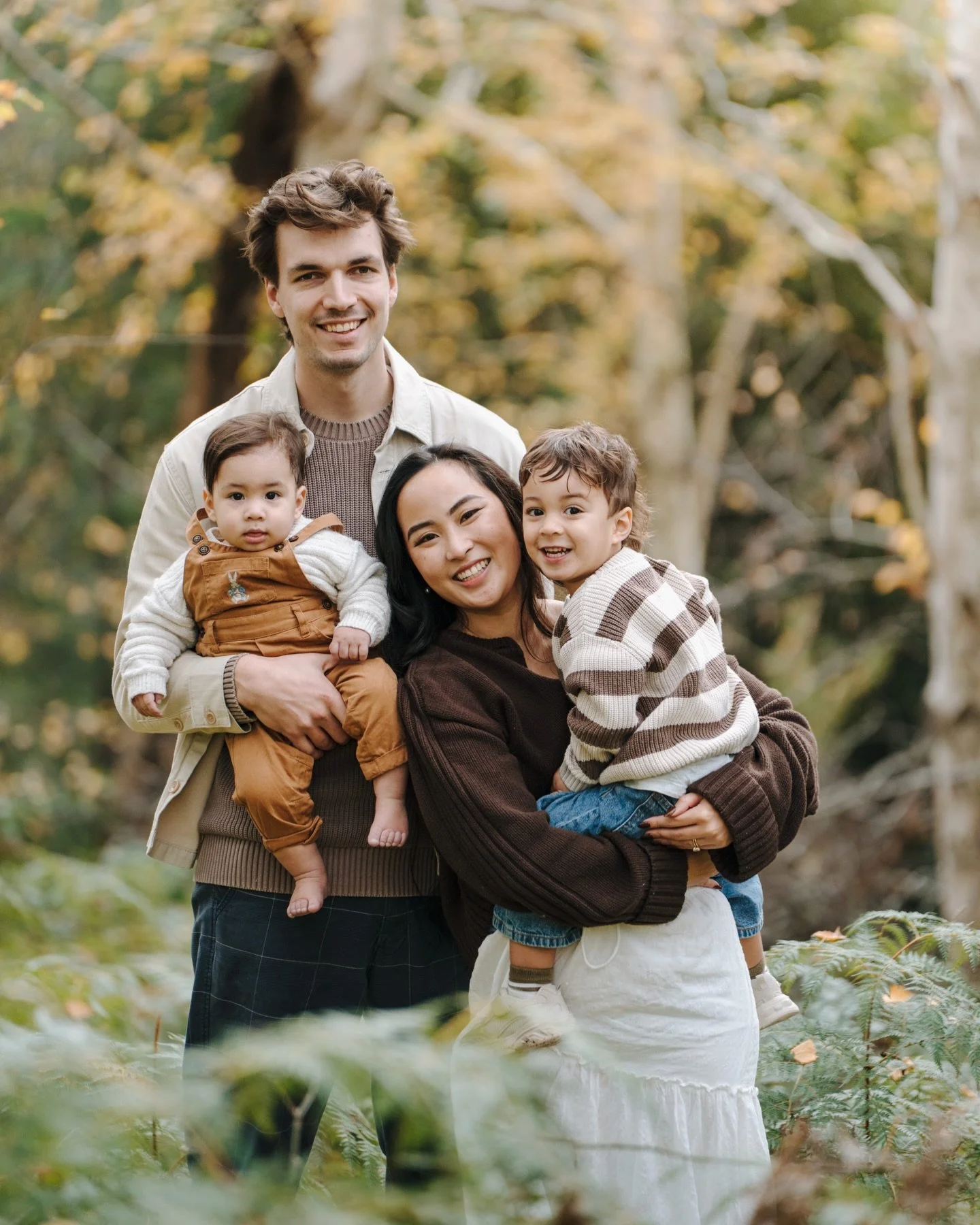 Tina and David with their beautiful boys 💚