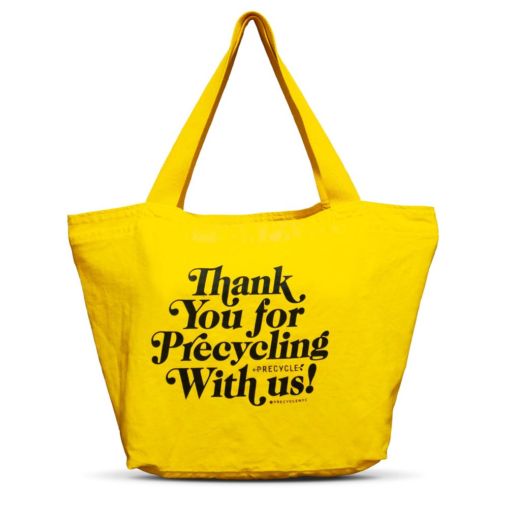 Big Yellow Tote Bag — Precycle