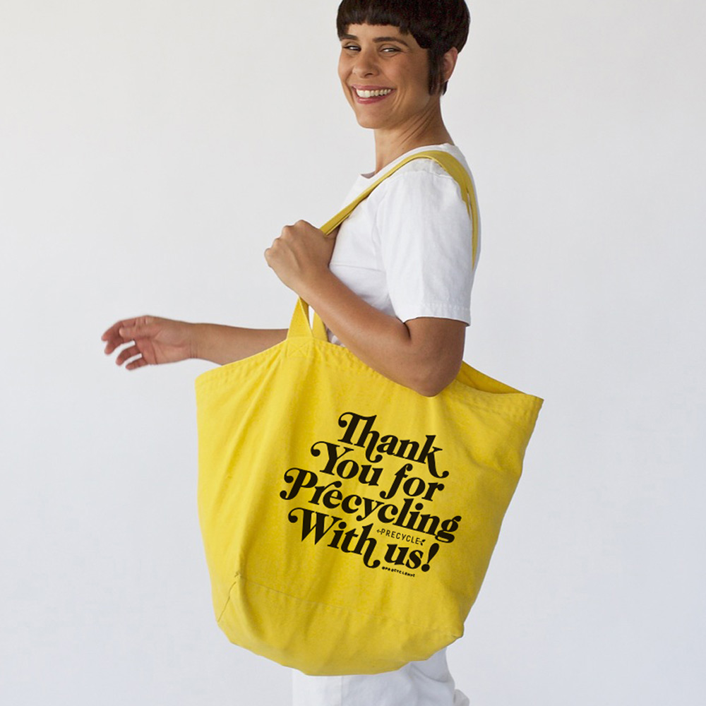 Big Yellow Tote Bag — Precycle