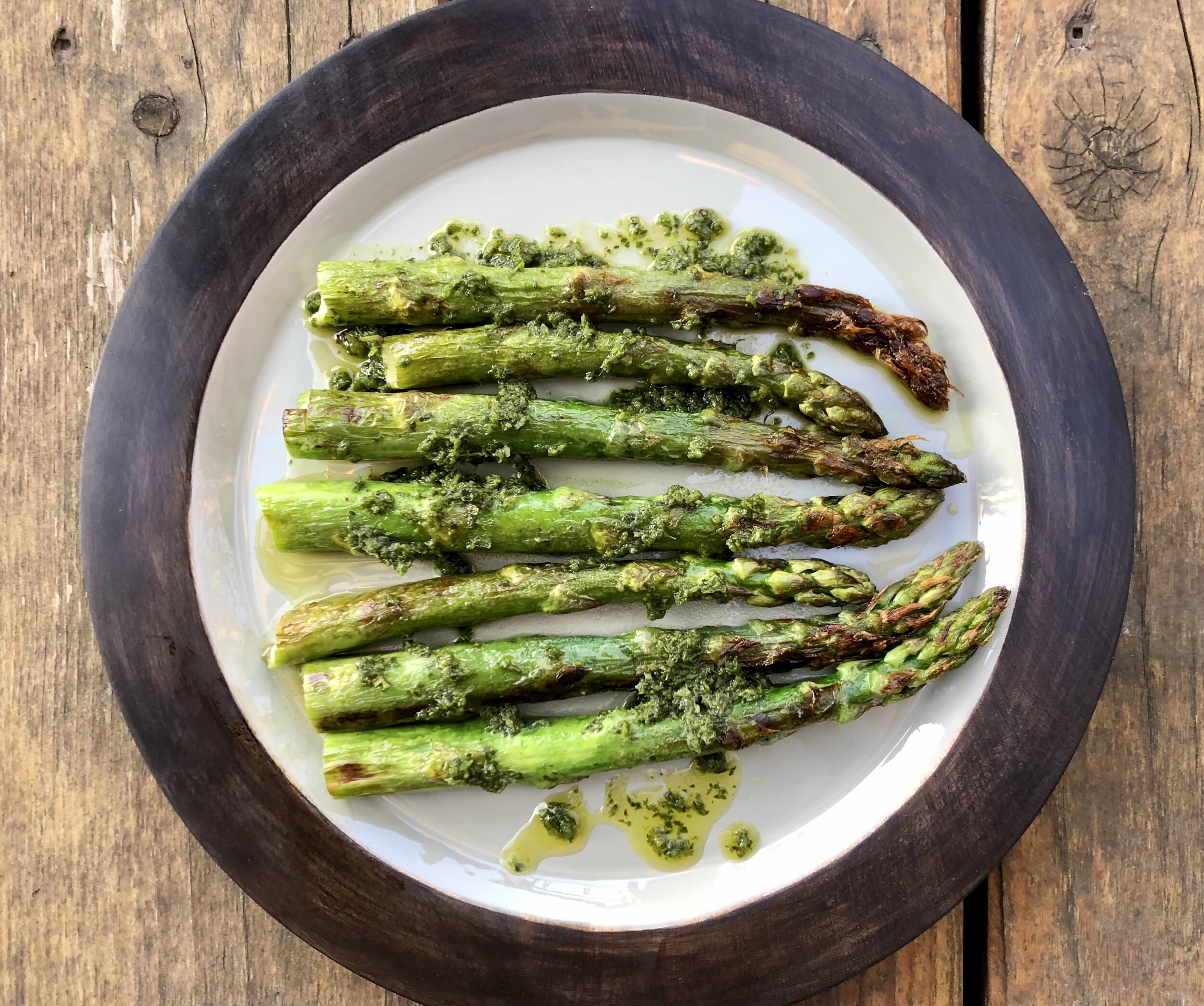Roasted Asparagus With Zhoug