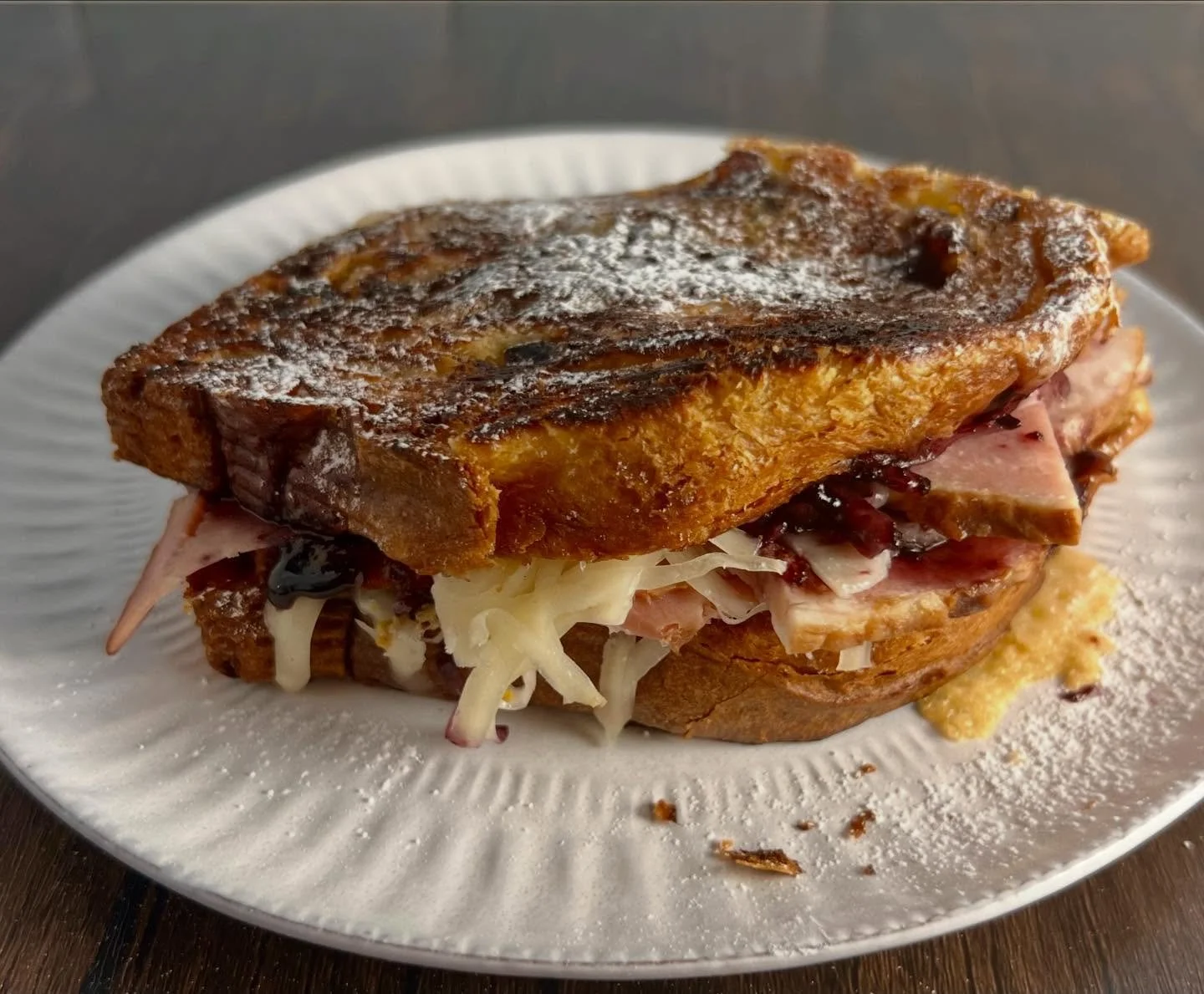 Just when you thought it wasn&rsquo;t possible to indulge further, I suggest you make Monte Cristo sandwiches with your leftover panettone, ham, and cheese. Recipe in my stories and in my latest Substack post (link to my free newsletter in my bio)!