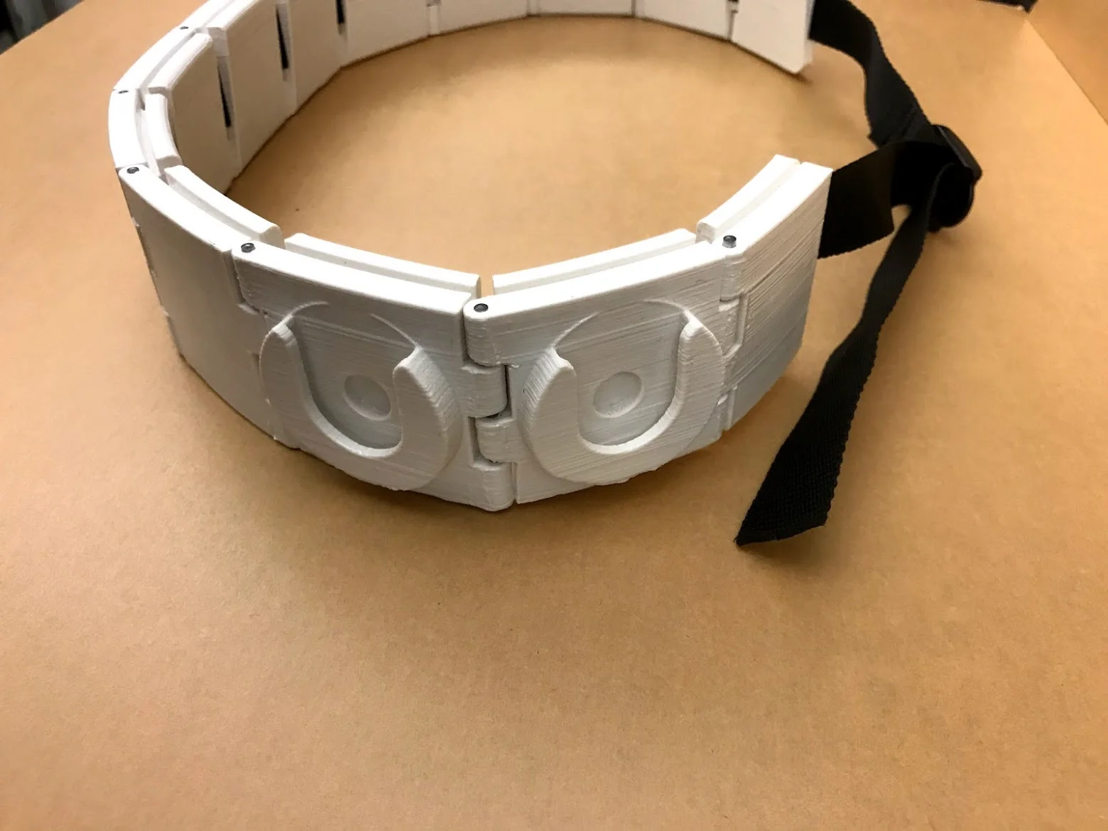 Closeup of arm mounting points