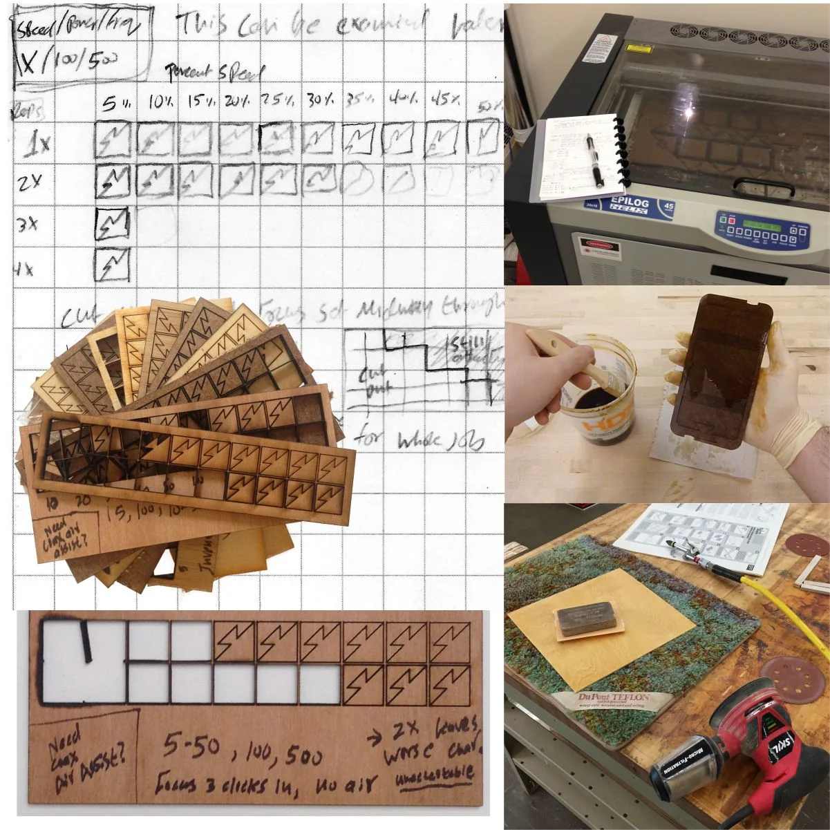 Refining laser cutting wood finishing process