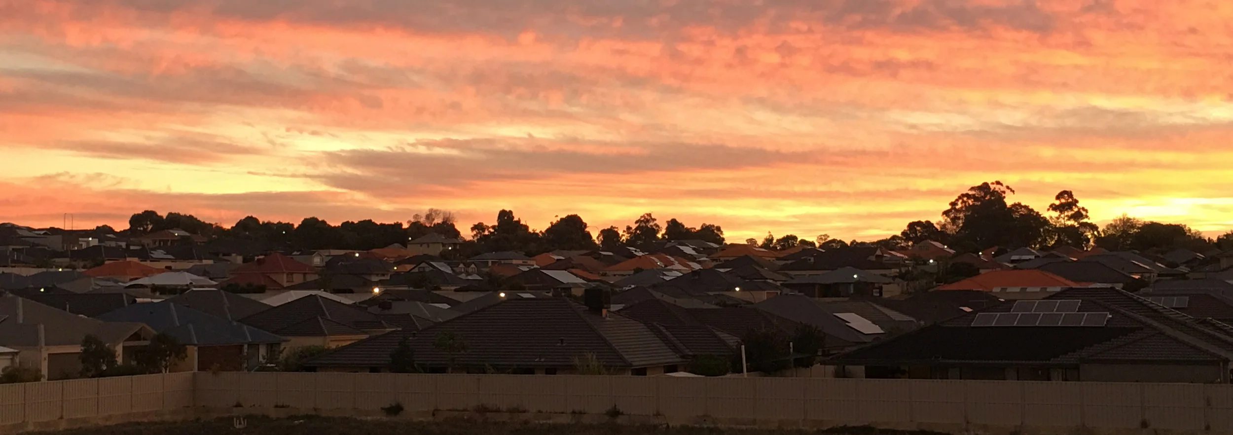 Suburban sprawl in northern Perth