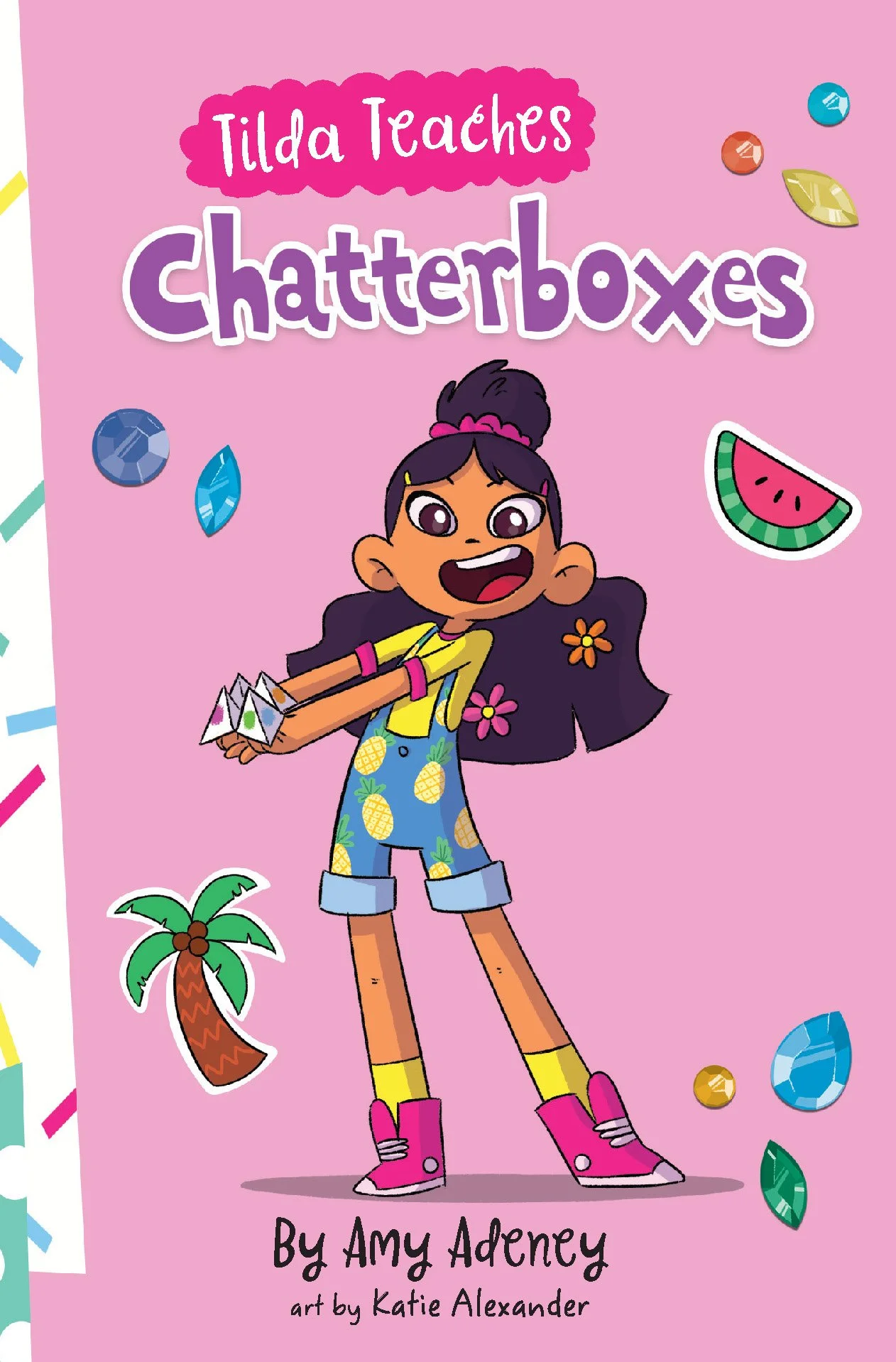 The cover of Tilda Teaches Chatterboxes.