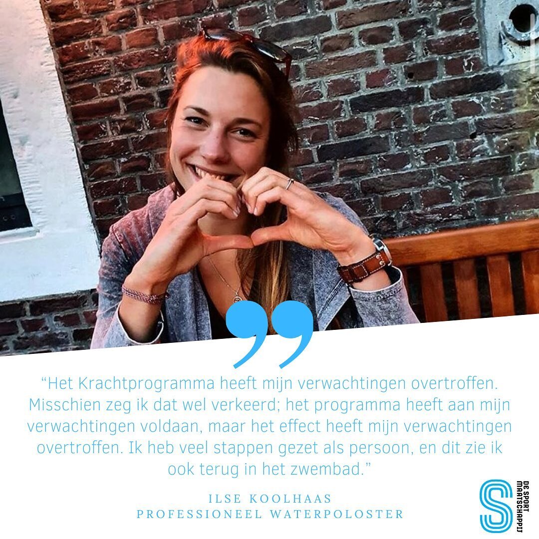 Deze topper in de spotlight @ilsekoolhaas! 👈🏼 Super trots op wat je allemaal bereikt hebt en dat wij met het Krachtprogramma een beetje hebben kunnen helpen. We blijven je volgen! 🤩#desportmaatschappij #teamNL@Work