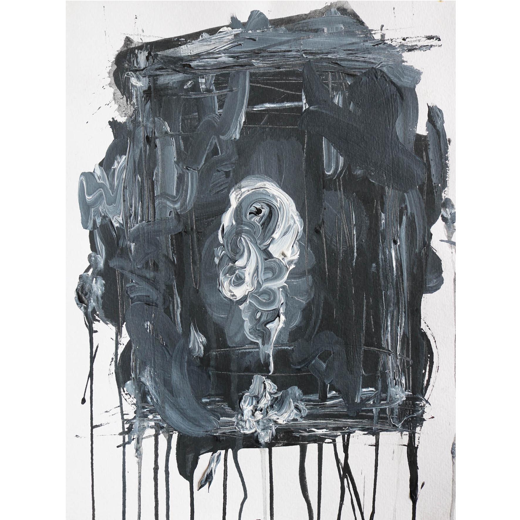 Untitled, 40×30cm, Acrylic on paper, 2016