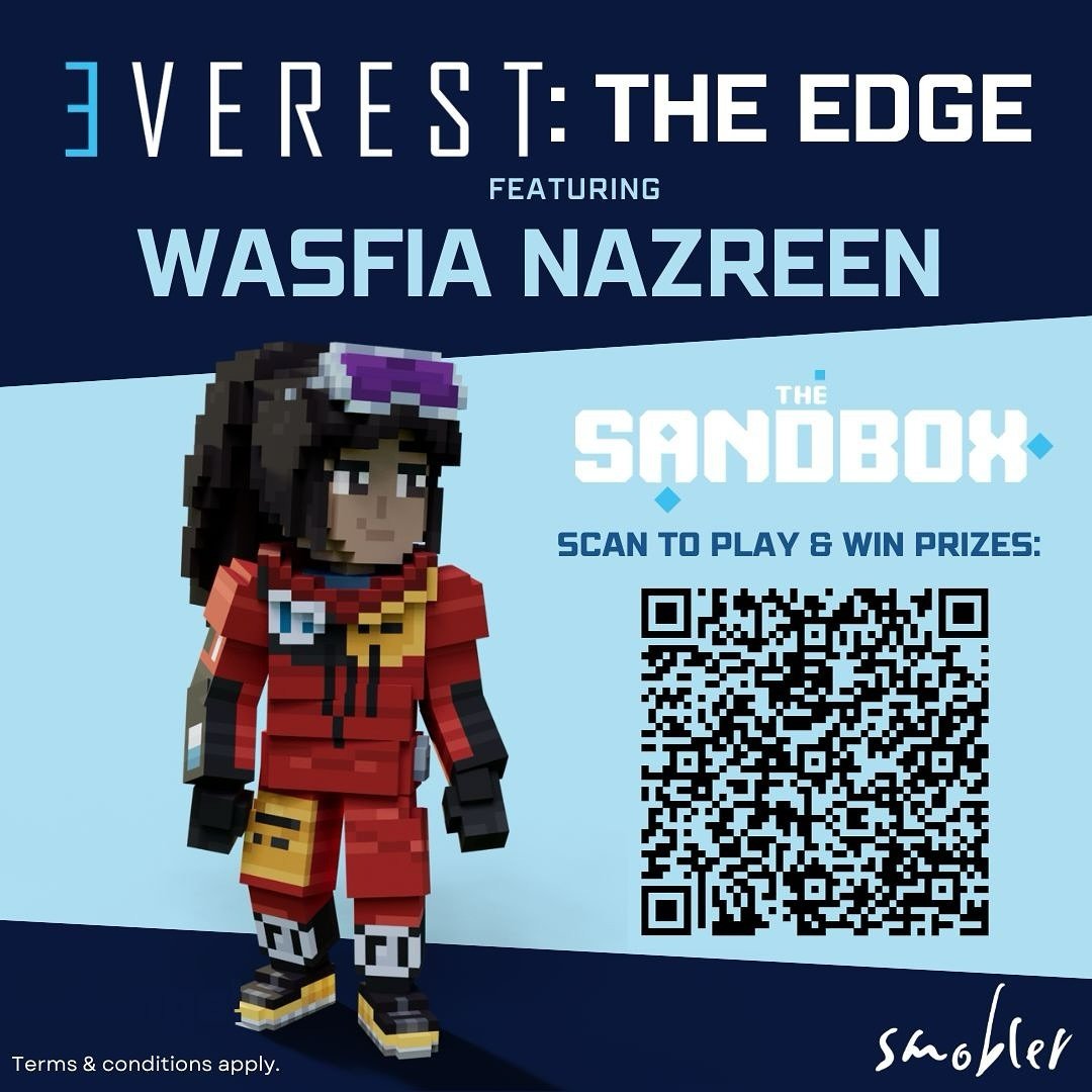 🏔️ Blessed Super Blue Moon🌝 Thrilled to be appointed as the ambassador for #3VEREST by @Smobler! Join me in this #adventure inside @TheSandboxGame 🏔️. Experience the exhilaration of climbing the world&rsquo;s tallest peak right from your home whil