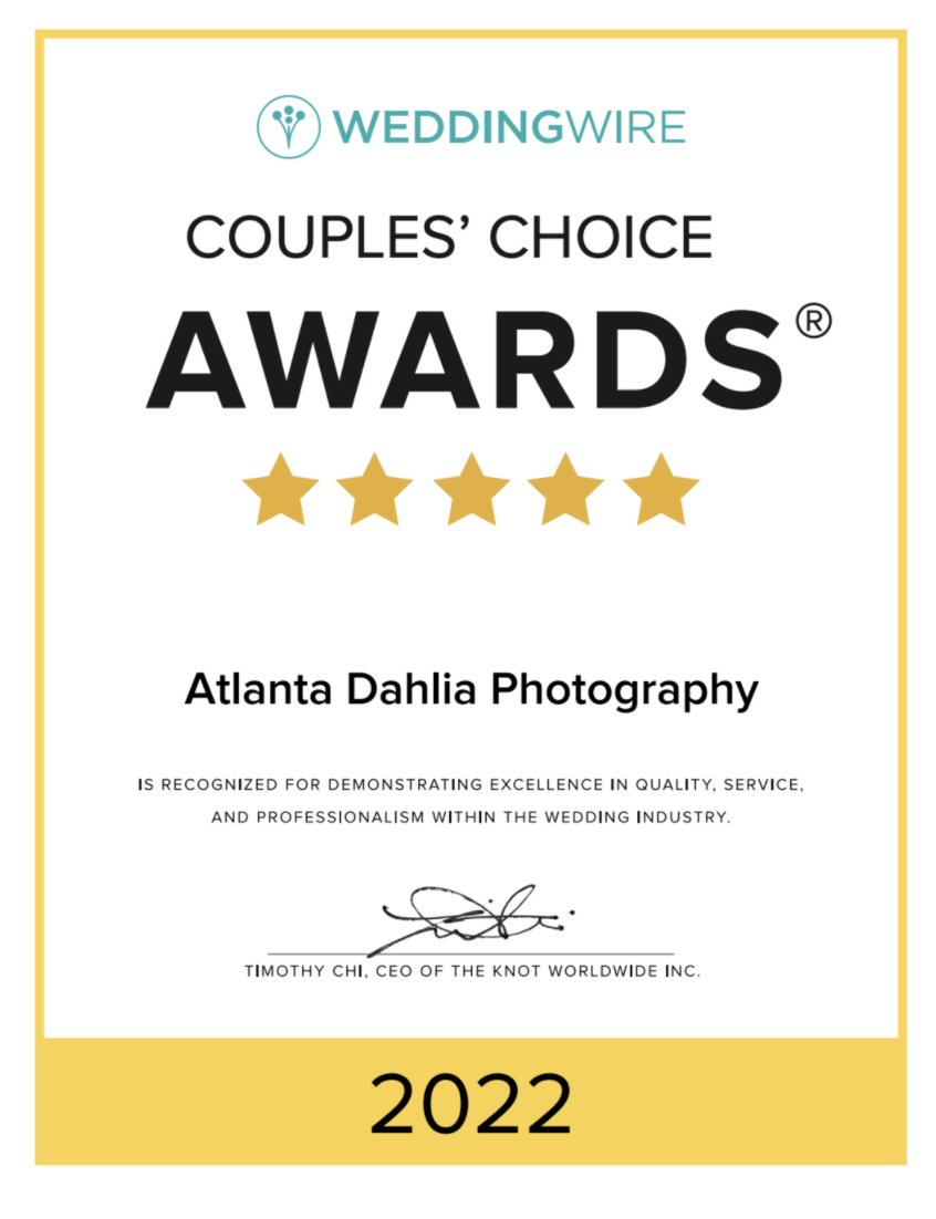 2022 WeddingWire Couples' Choice Award Winner