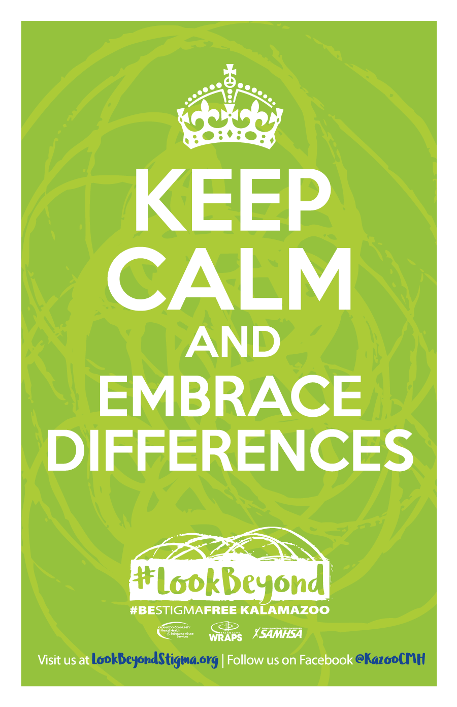 #LookBeyond Keep Calm Poster Green