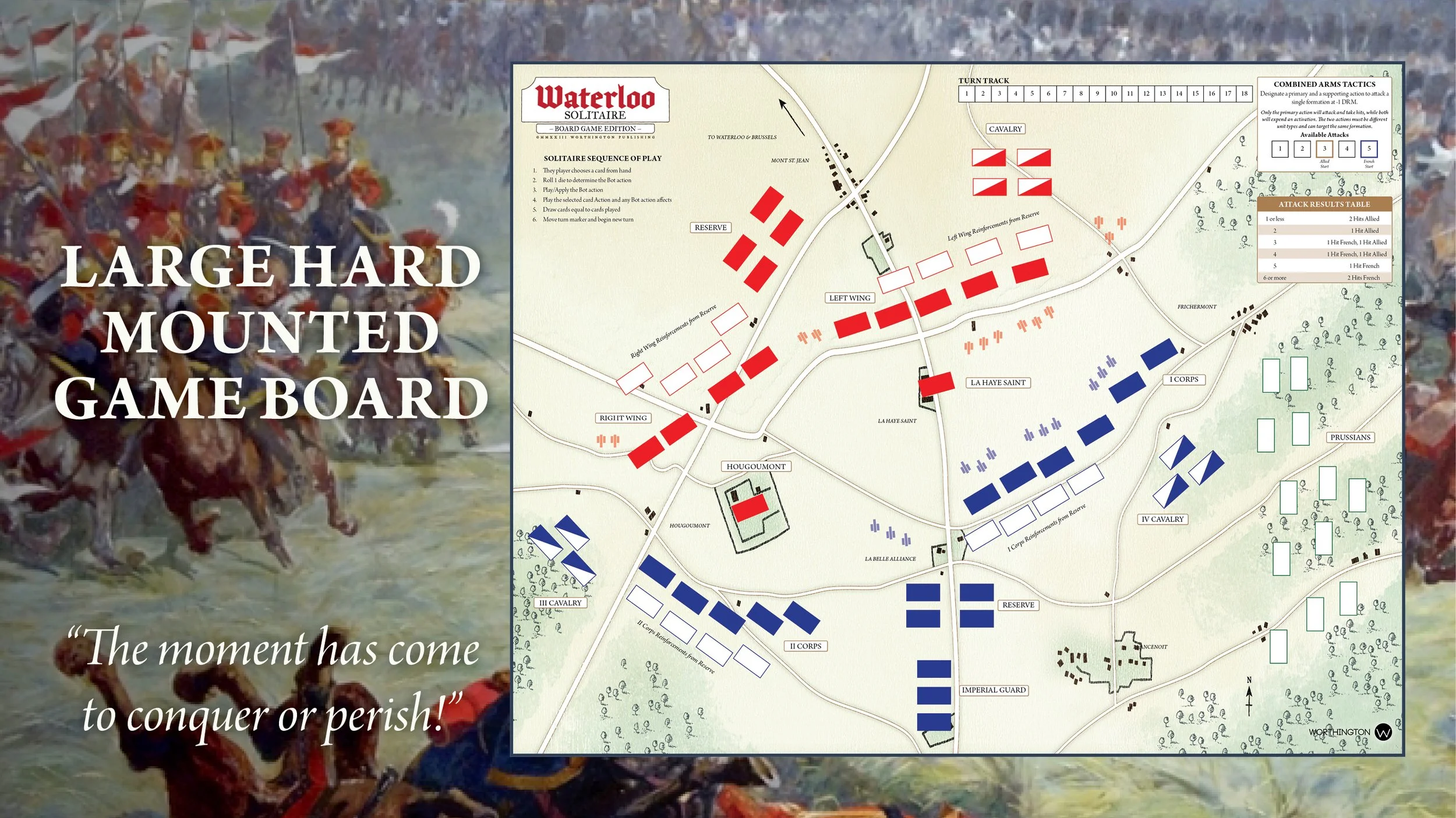 Waterloo Solitaire Board Game — Worthington Publishing and Pungo Games