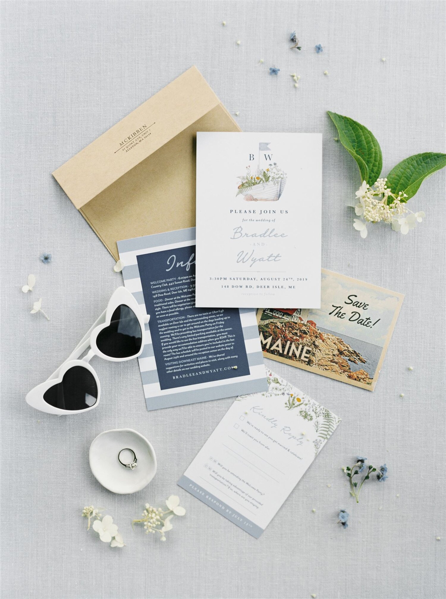 An August Waterfront Wedding in Maine — Pinch Me Planning - Maine and ...