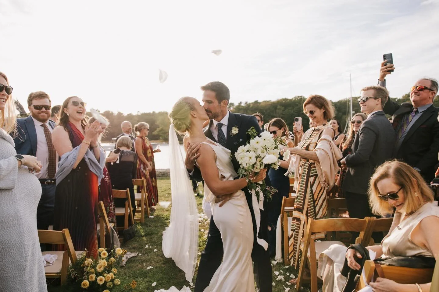 That post &lsquo;I Do&rsquo; glow hits every time ✨

Couple // @kiahbeee and @maxbunzel 
Ceremony Venue // Private Residence
Reception Venue // Kennebunk River Club
Planning + Design // @pinchmeplanning 
Photography // @jamiemercurioweddings 
Content
