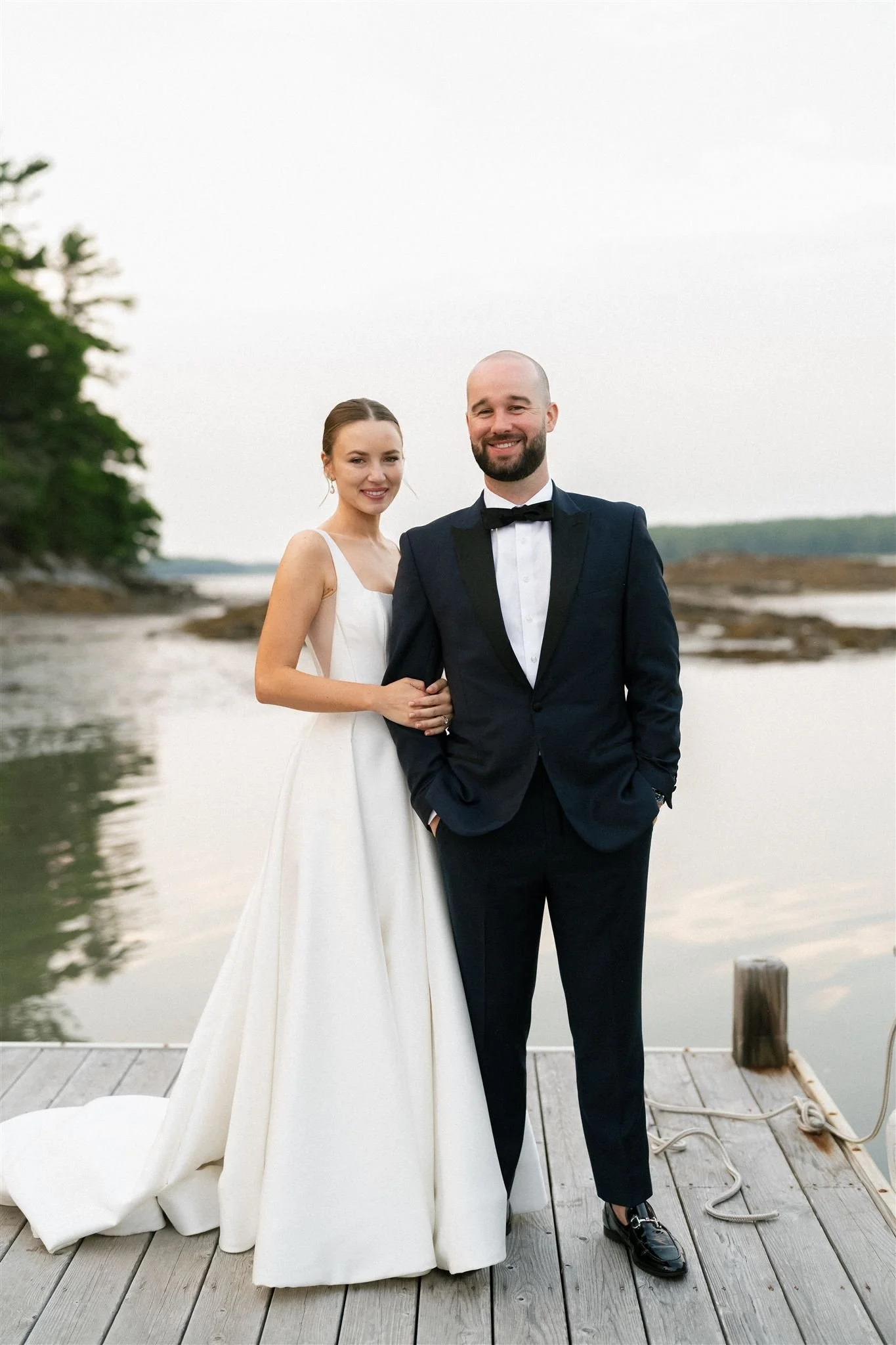 Garden Party-Inspired Wedding in Harpswell, Maine