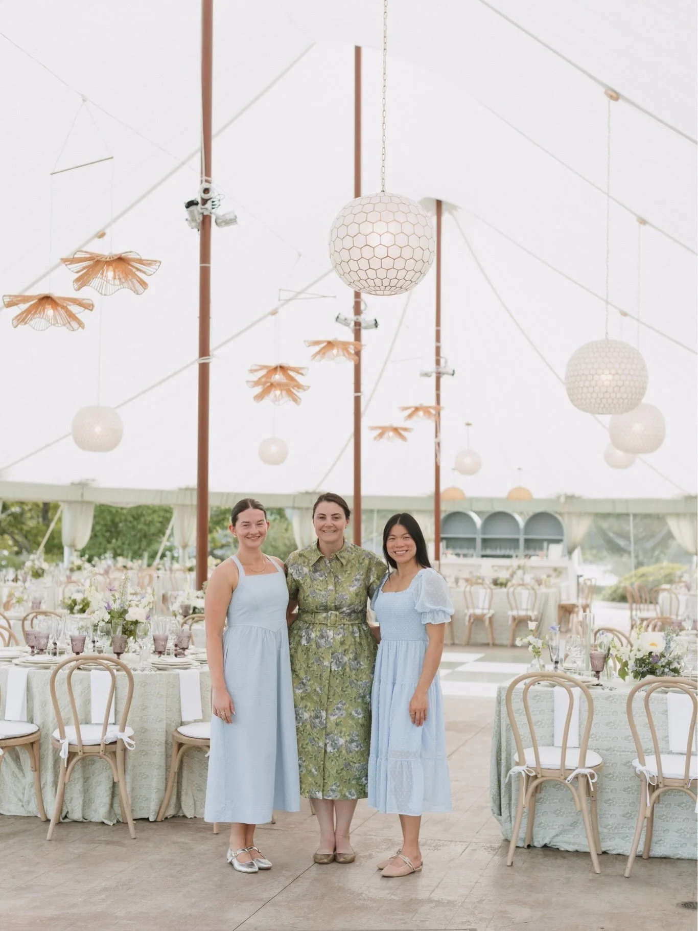 All in a day&rsquo;s work. 🤍 Linen tucking, napkin folding, chairs aligned, place cards triple checked &mdash; and about 100 tiny adjustments no one will ever know happened. Just how we like it.