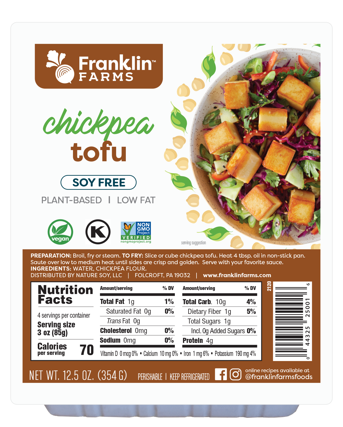 Chickpea Tofu — Franklin Farms