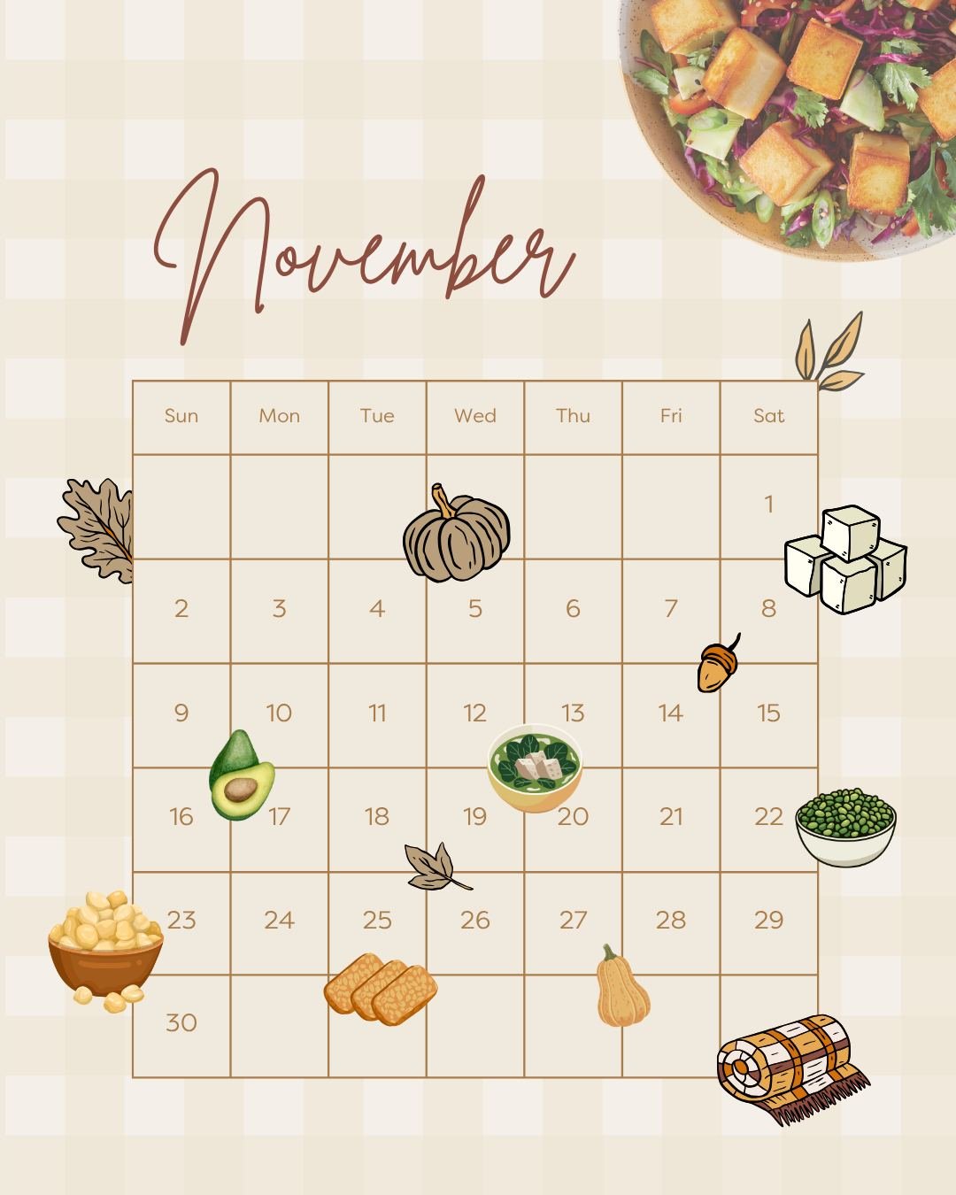 Keep your November cozy &amp; plant-powered by adding nutrient rich plant-based foods to your weekly meal plans. 🌿