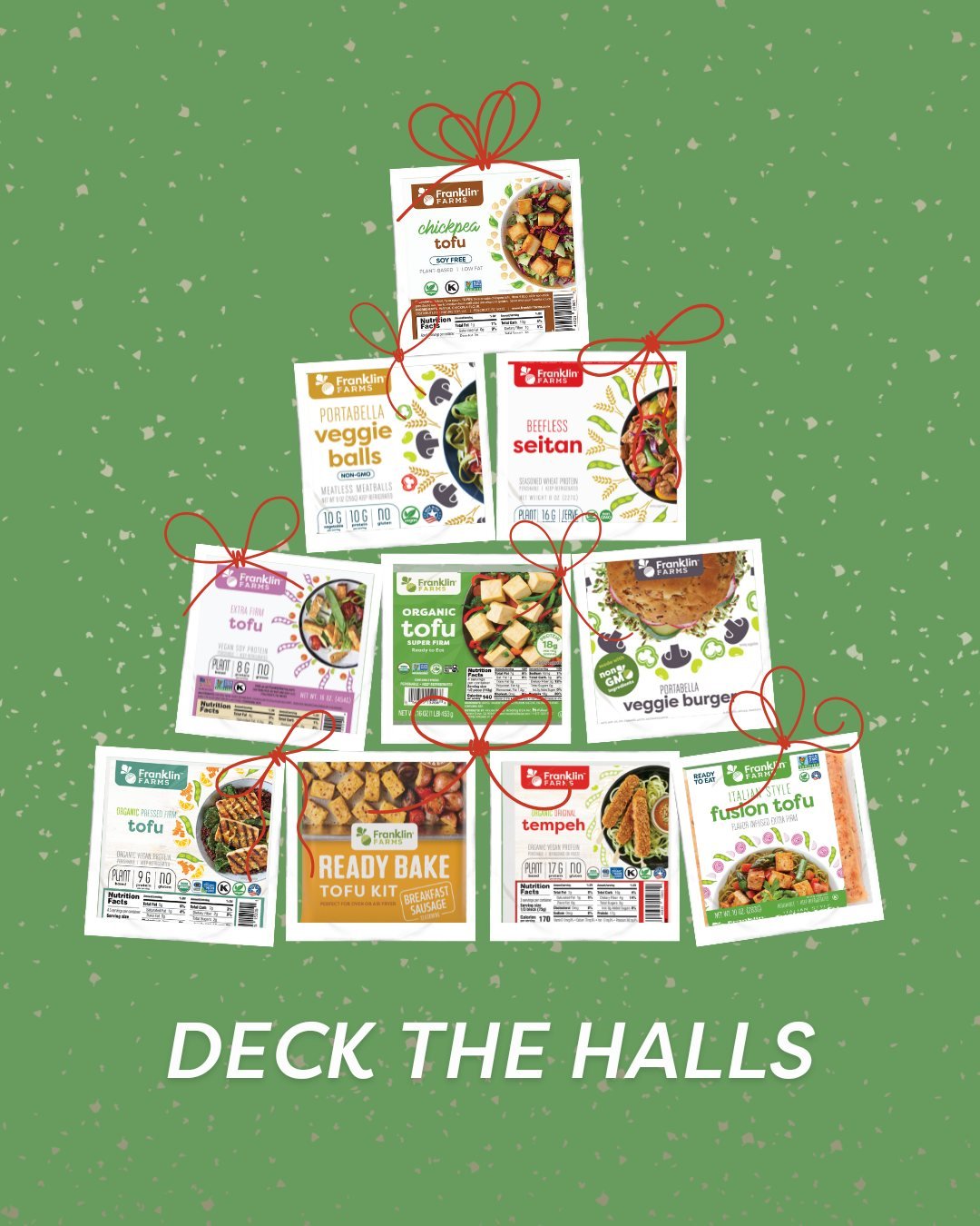 Deck the halls (and your plate) with something deliciously plant-based. 🎄 

#FranklinFarms #FranklinFarmsFoods #HolidaySeason #Holidays #Vegan #Vegetarian #PlantPowered