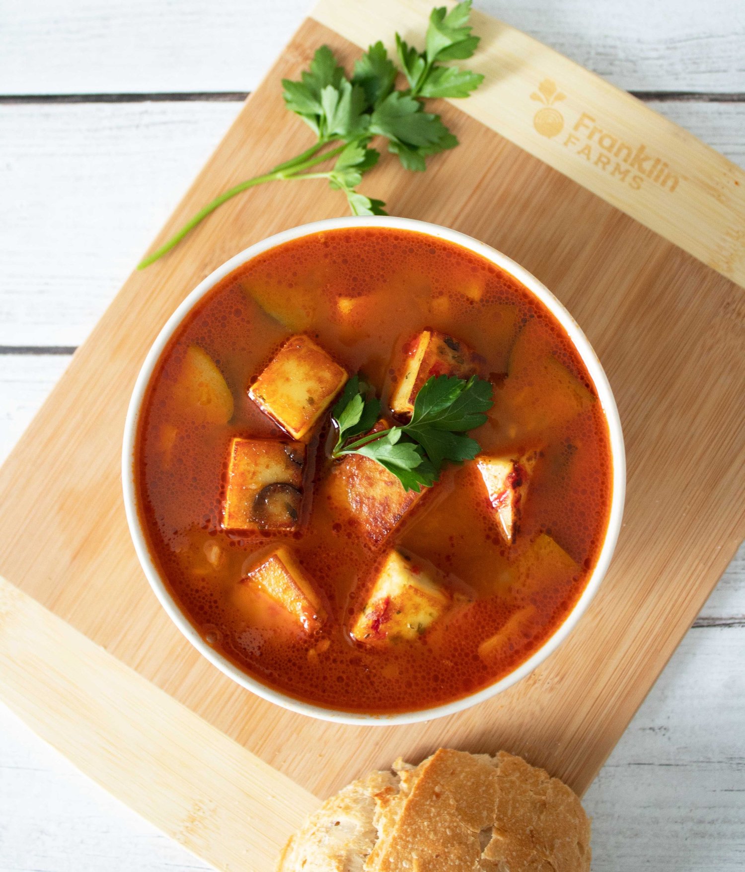 Veggie Soup with Chickpea Tofu — Franklin Farms