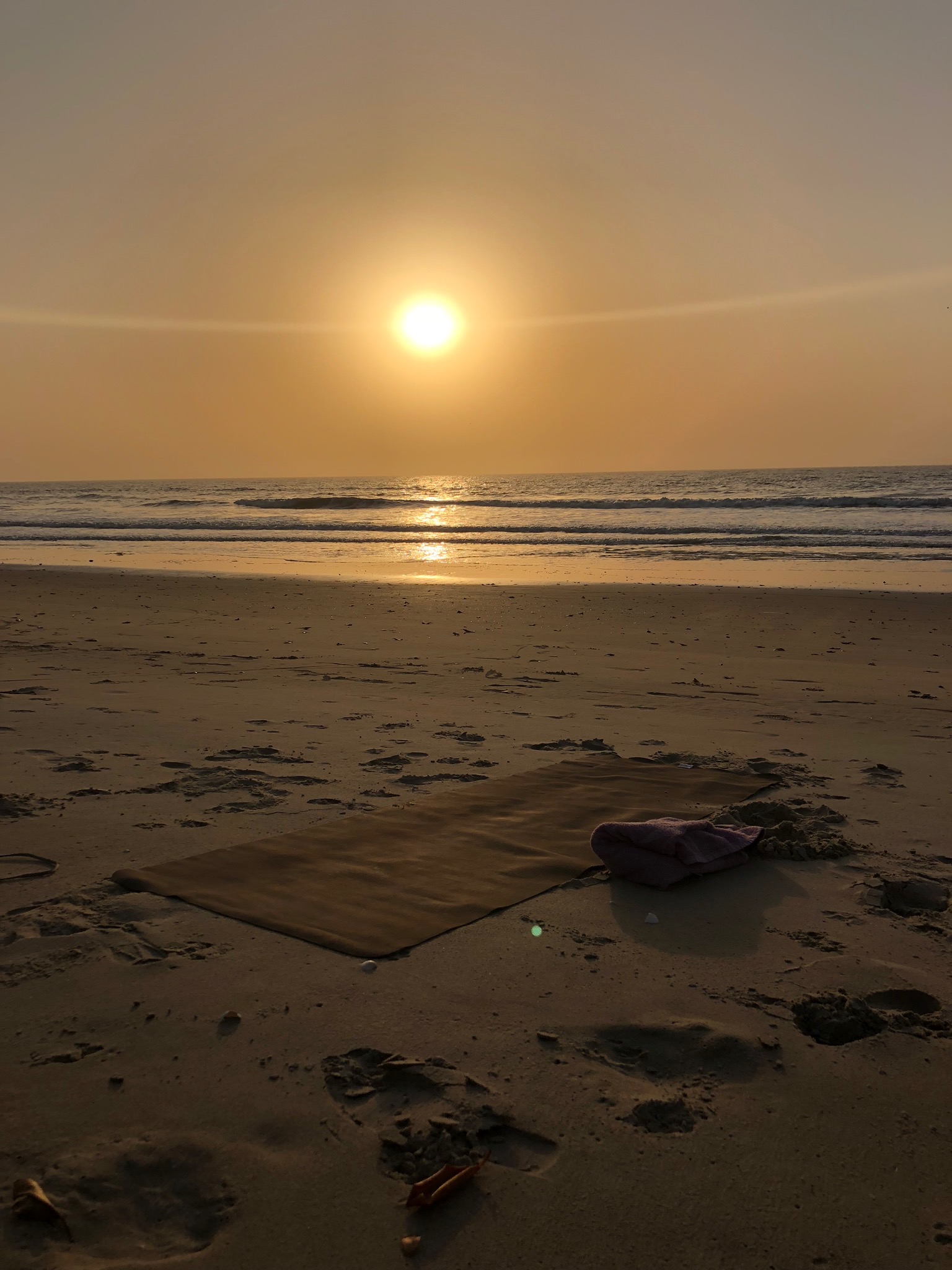 Yoga in the sunset