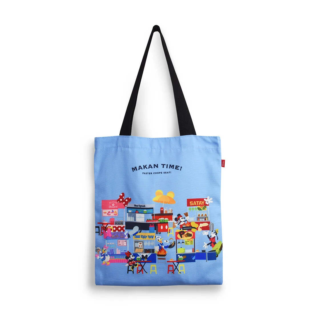 Mickey Makan Time Canvas Tote Bag