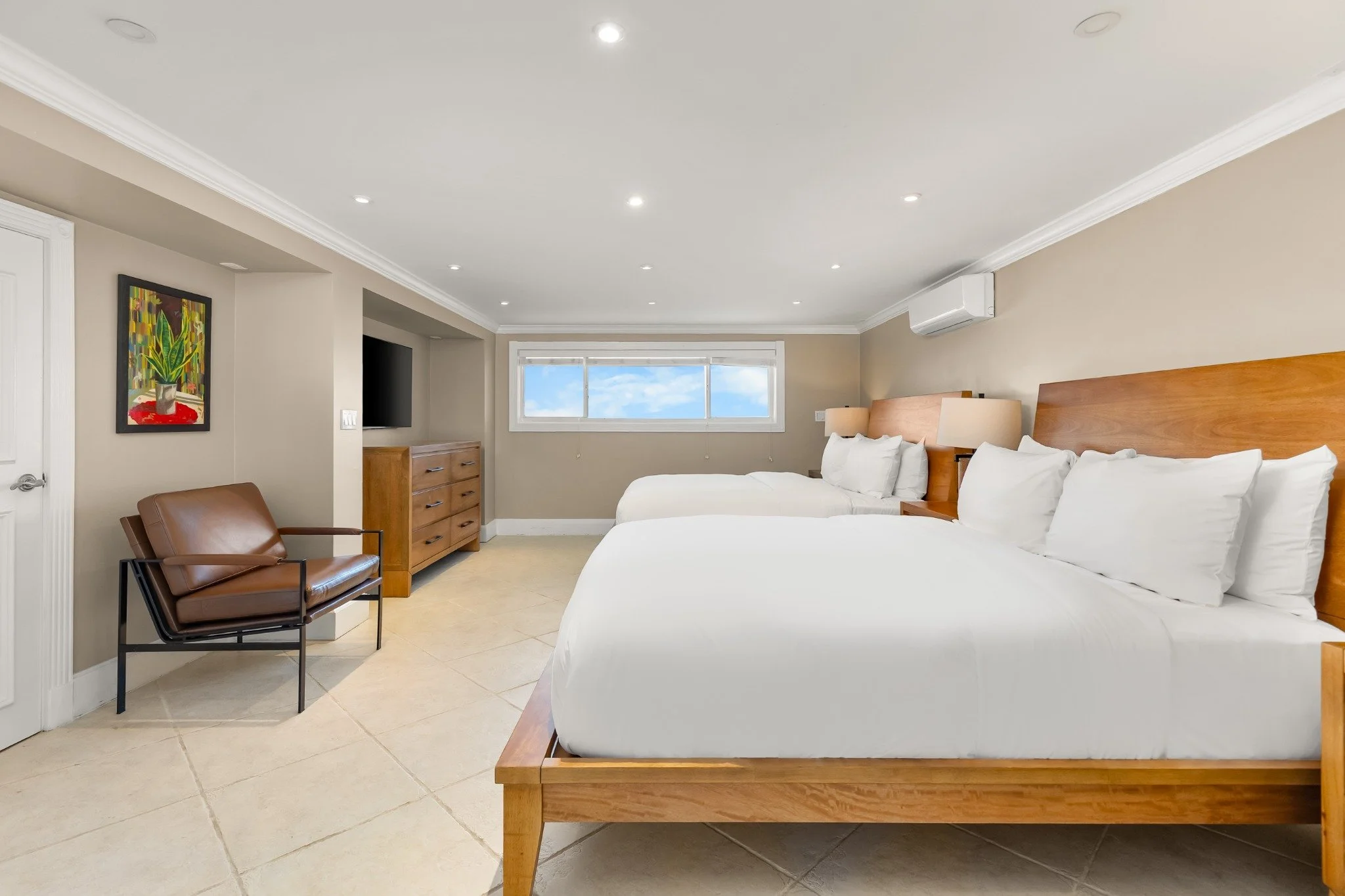 Two-Queen Bedroom Sitting Area