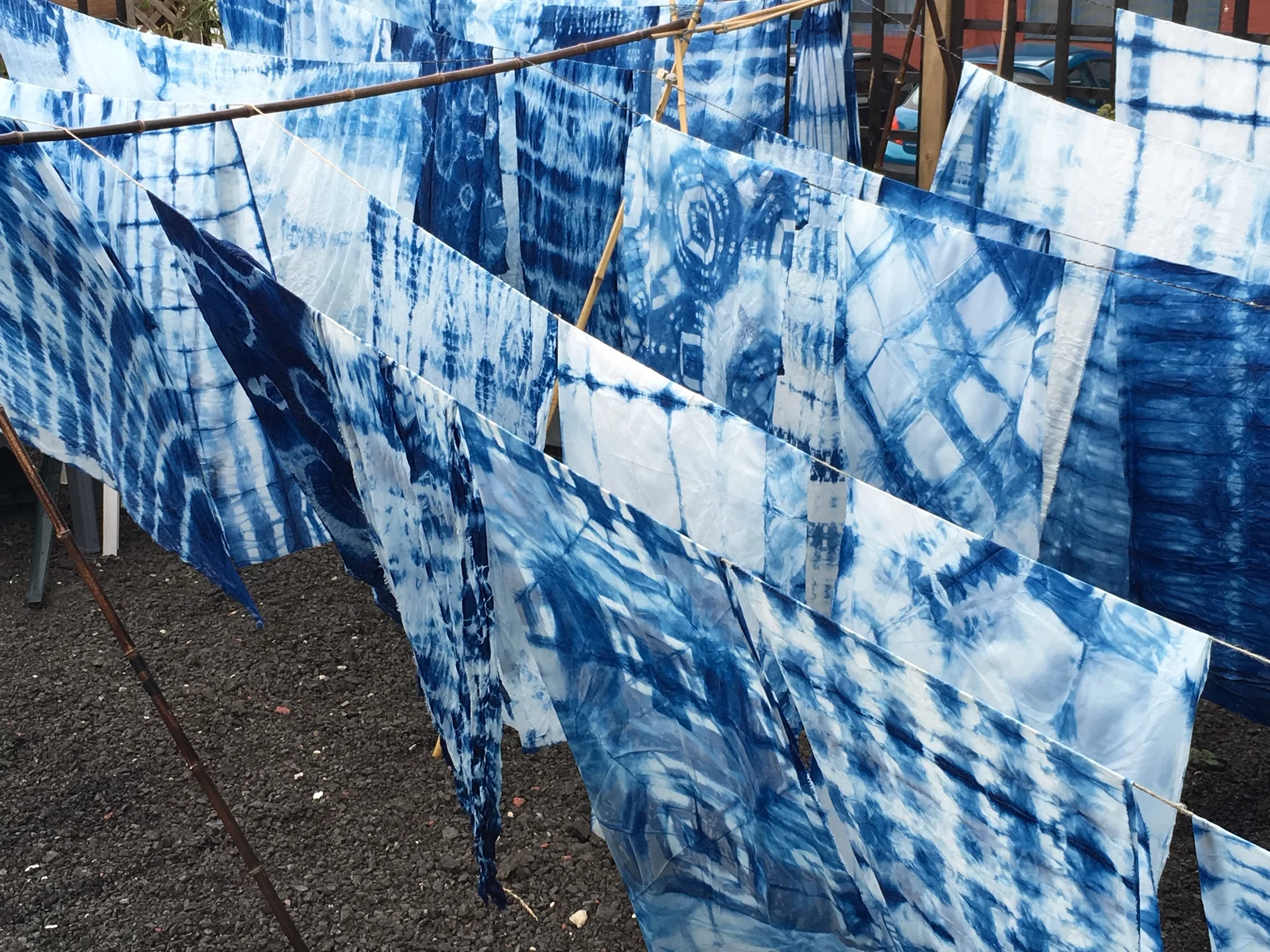 Why Aye-We dipped-we dyed-Holding Memory in cloth